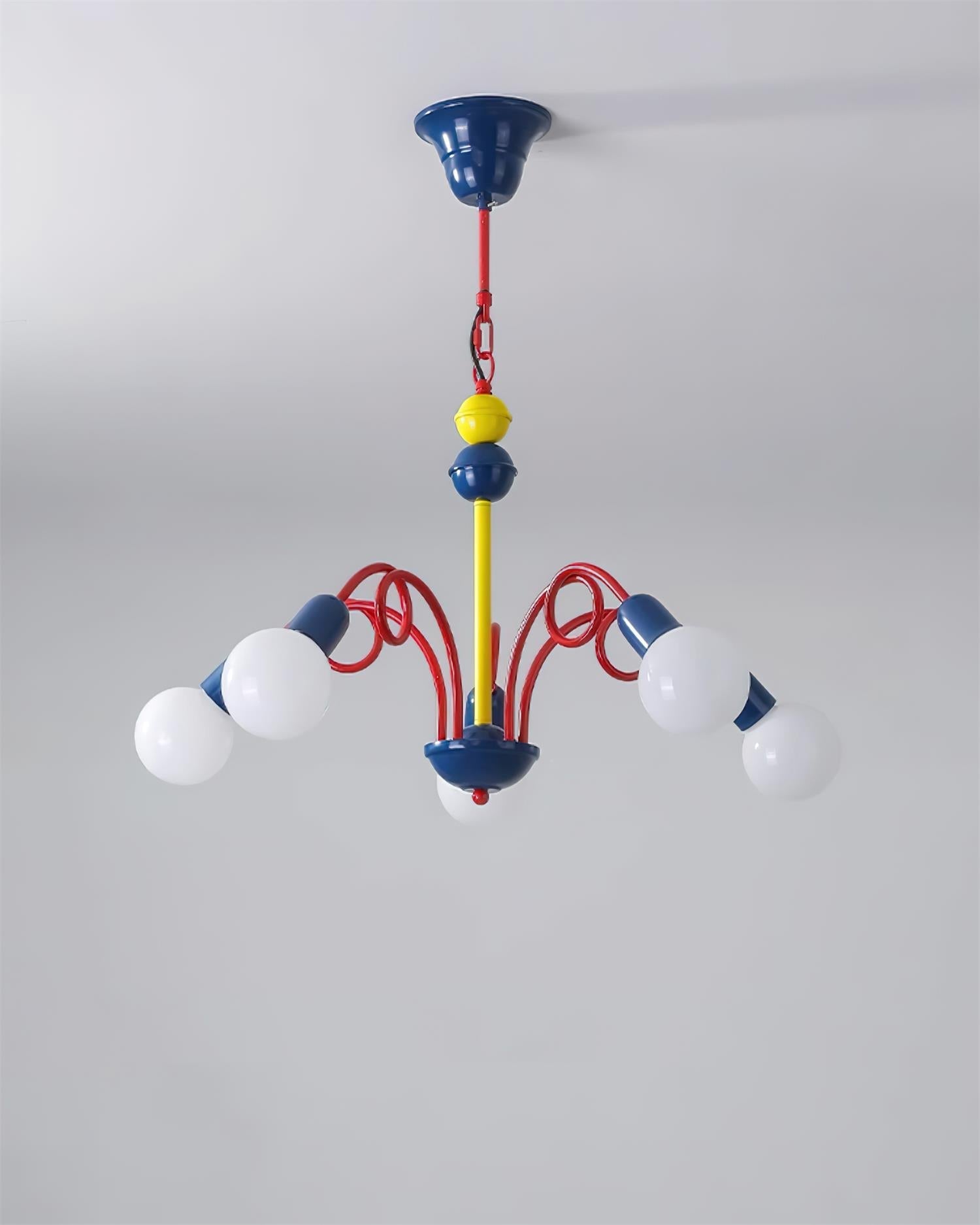 Luminosa Lustre Rouge Bleu Ludique Joyeux - Neutralighting