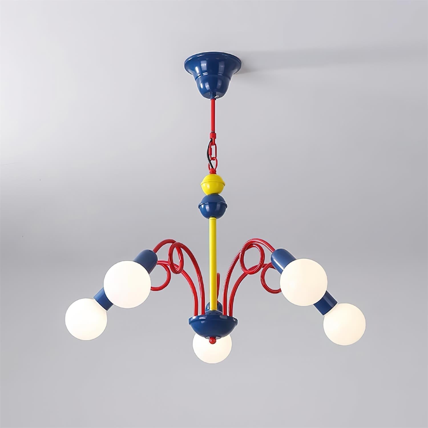 Luminosa Lustre Rouge Bleu Ludique Joyeux - Neutralighting