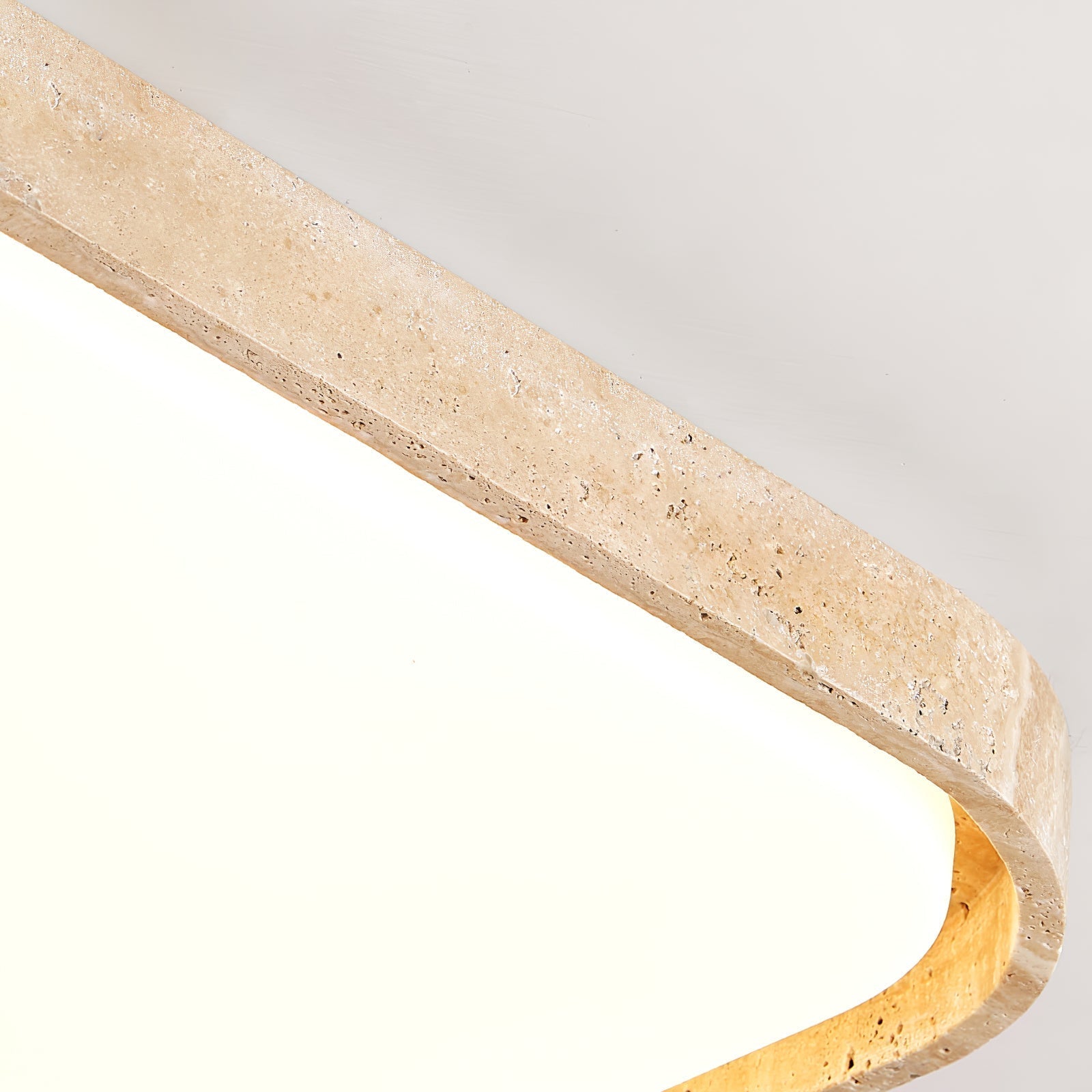 Aisle Travertine Square Ceiling Light - Letslighting
