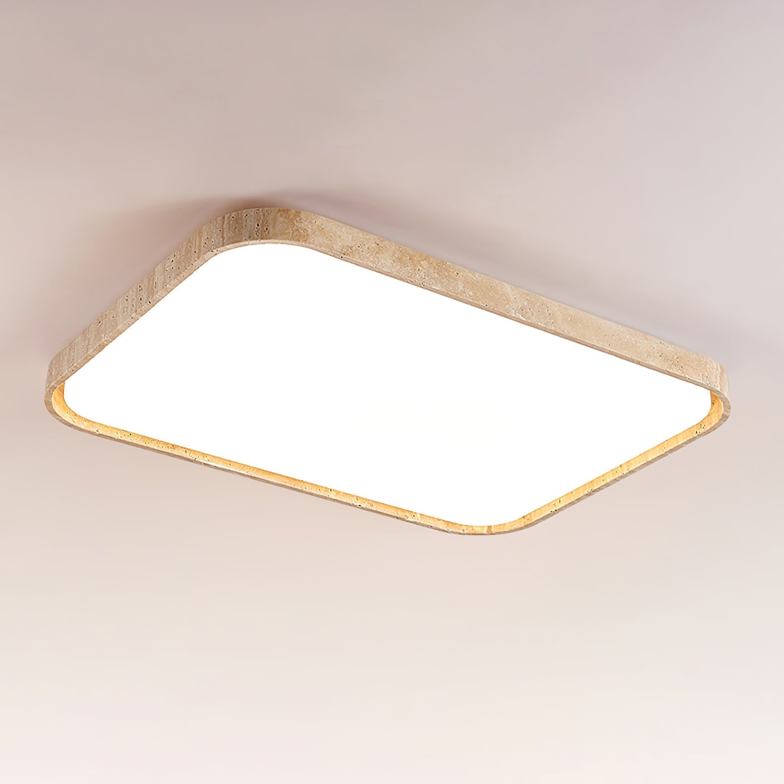 Aisle Travertine Square Ceiling Light - Letslighting