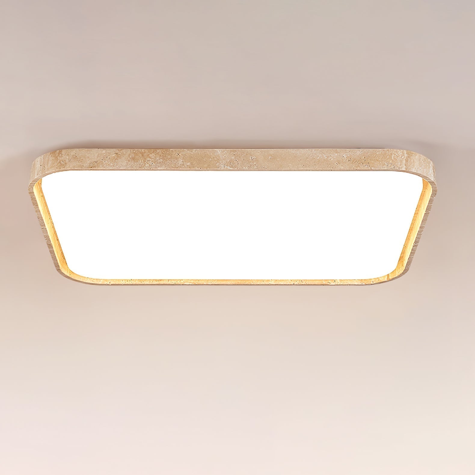 Aisle Travertine Square Ceiling Light - Letslighting