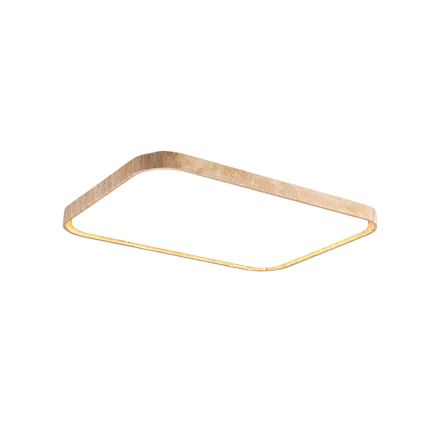 Aisle Travertine Square Ceiling Light - Letslighting