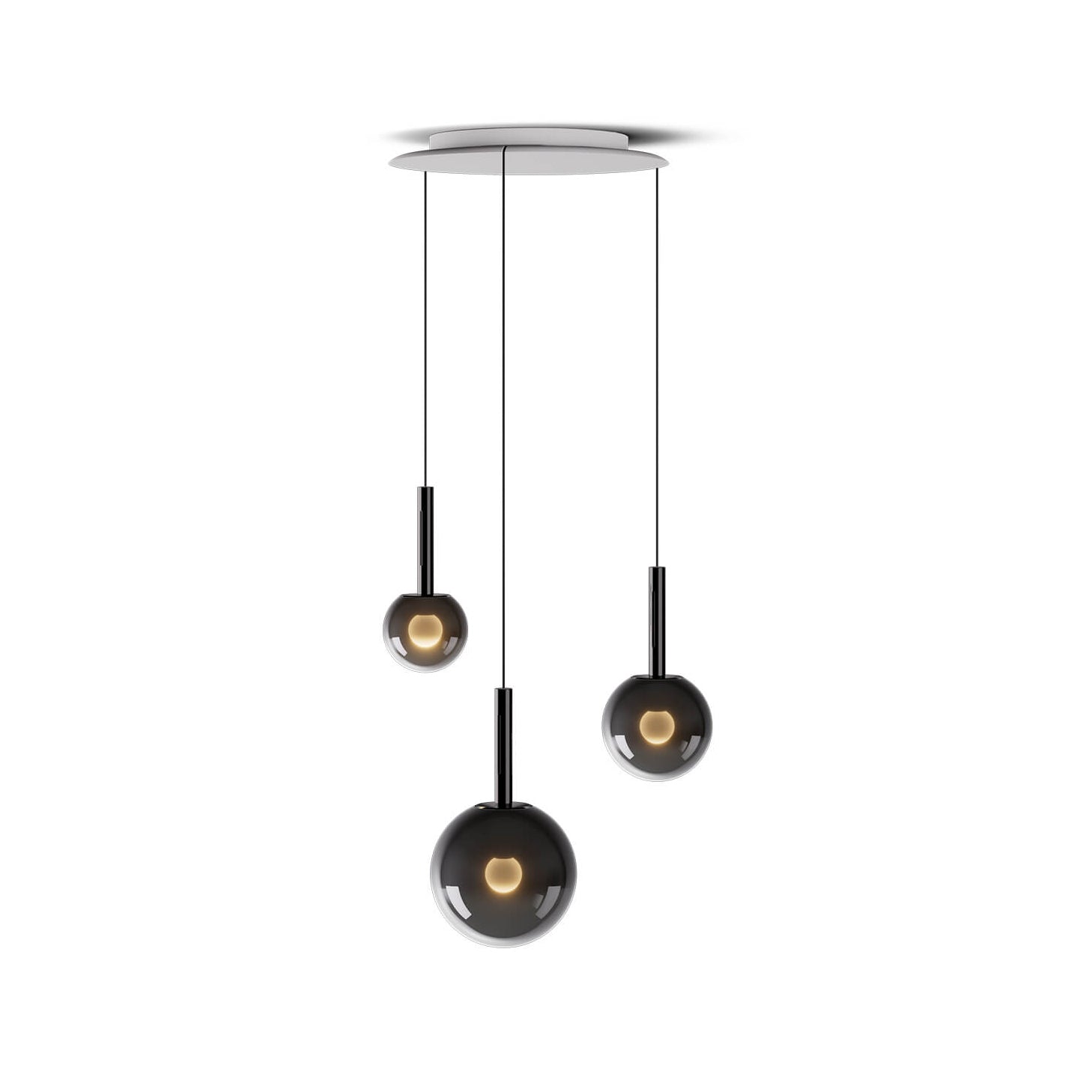 Vetheel Suspension Métal Verre Nuage Traditionnel - Neutralighting