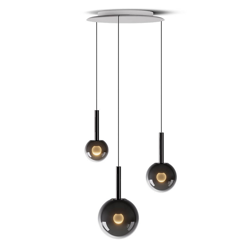 Vetheel Suspension Métal Verre Nuage Traditionnel - Neutralighting