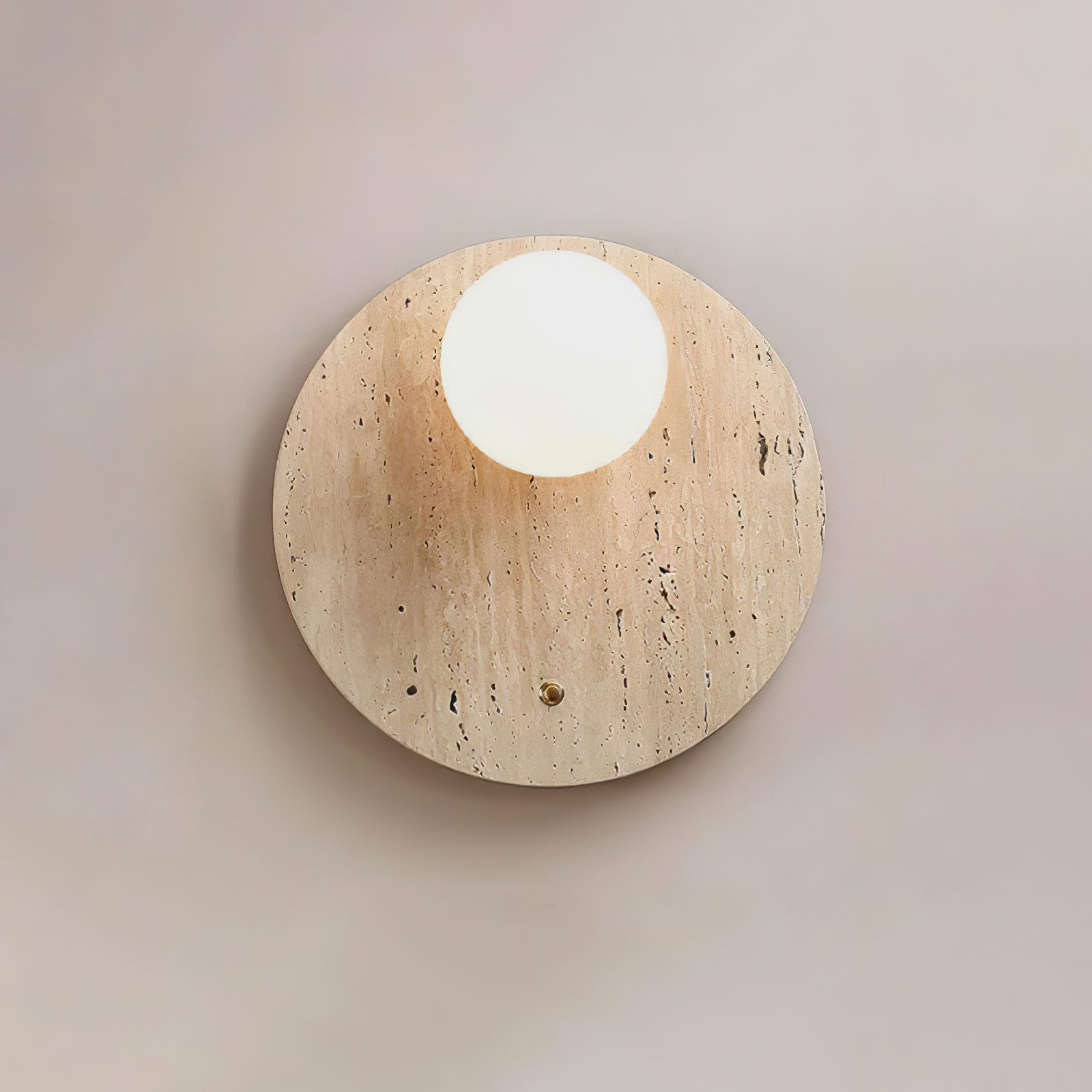 Syloryra Applique Murale Minimaliste en Travertin - Neutralighting