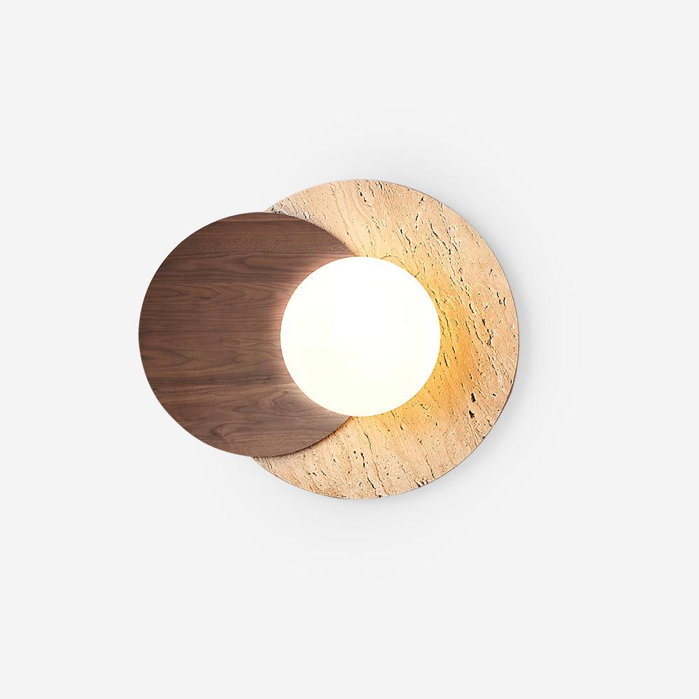 Zelirir Applique Murale Minimaliste en Travertin - Neutralighting