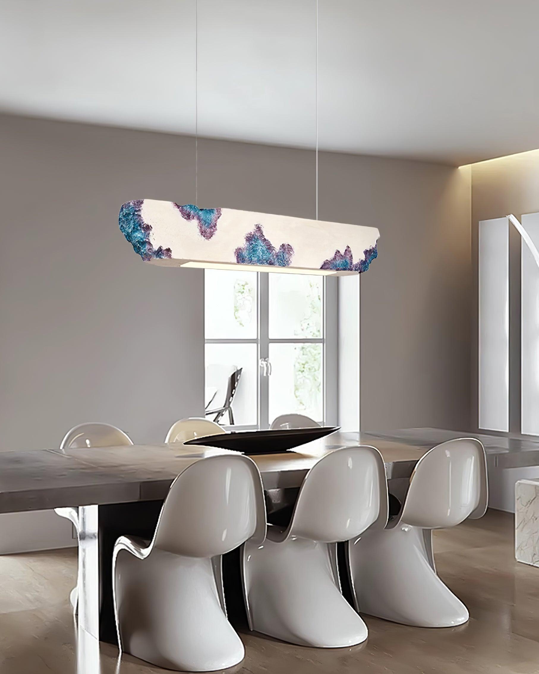 Lunar Gleam Lampe Pendante Texturée Minimaliste Céleste - Neutralighting