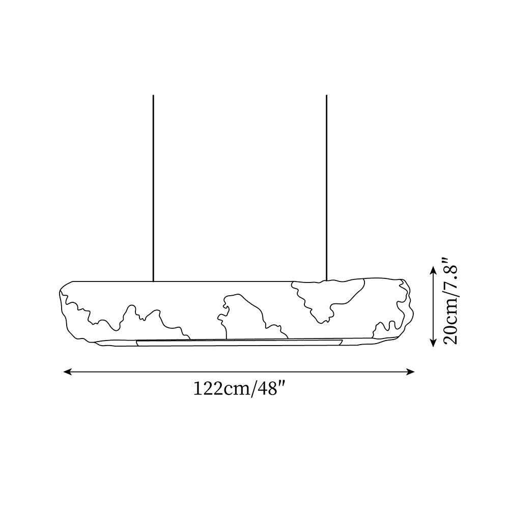 Lunar Gleam Lampe Pendante Texturée Minimaliste Céleste - Neutralighting