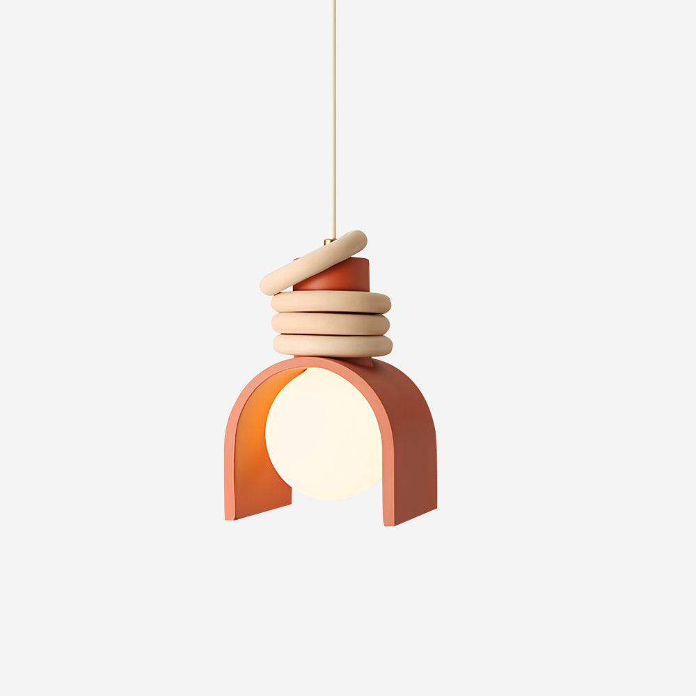 Elysin Une suspension avec globe en verre réchauffe les salles à manger Artistiques - Neutralighting