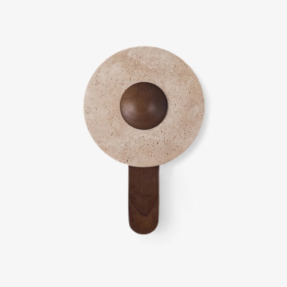 Nymarora Applique Murale Circulaire en Travertin - Neutralighting