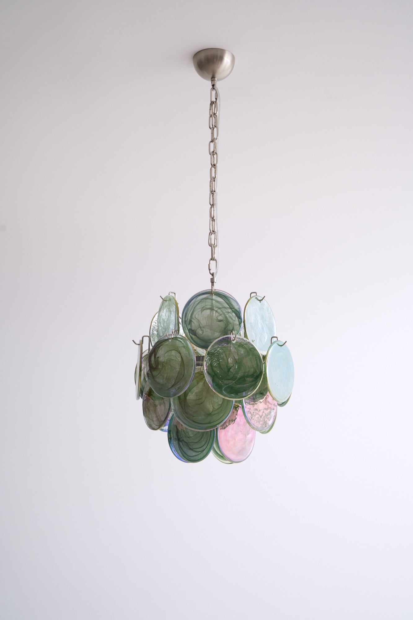 Aurora Chandelier Multicolor Murano Disc Layered Artistic - Letslighting