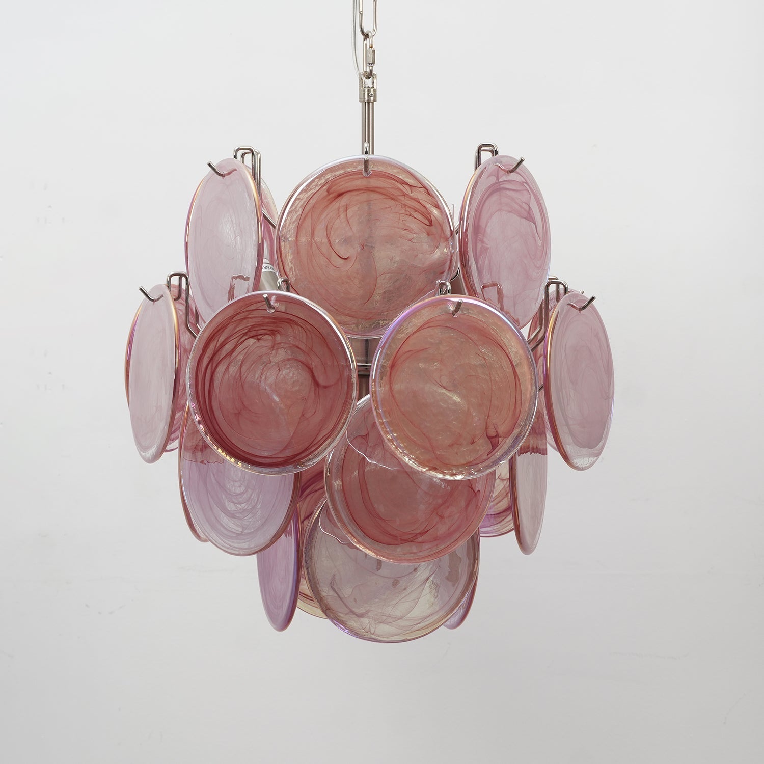 Aurora Chandelier Multicolor Murano Disc Layered Artistic - Letslighting