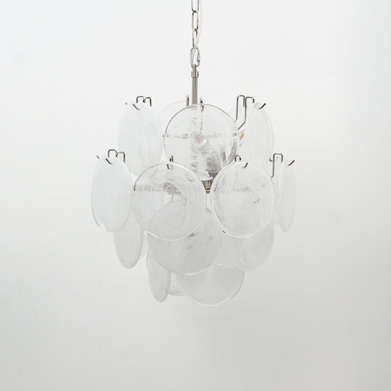 Aurora Chandelier Multicolor Murano Disc Layered Artistic - Letslighting