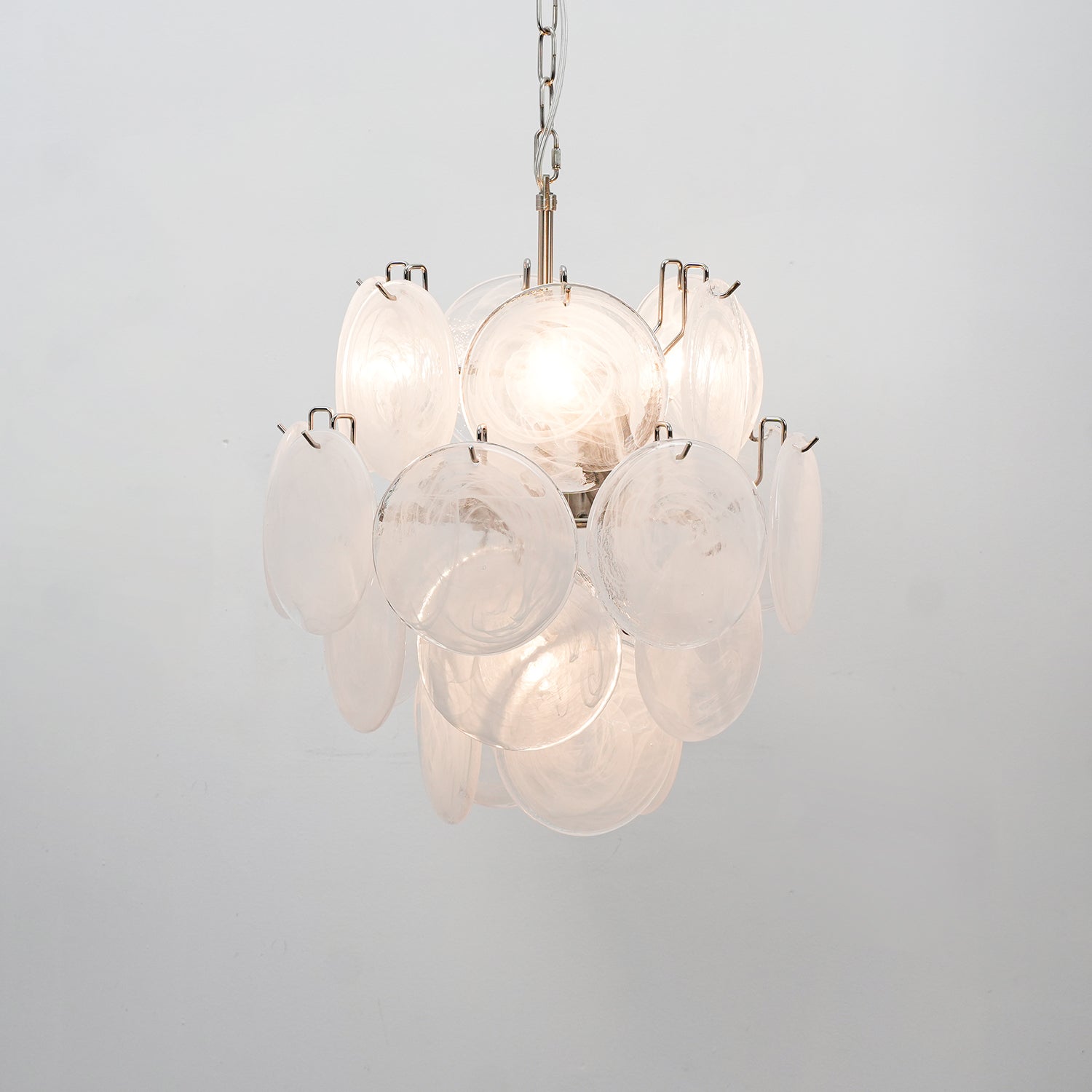 Aurora Chandelier Multicolor Murano Disc Layered Artistic - Letslighting
