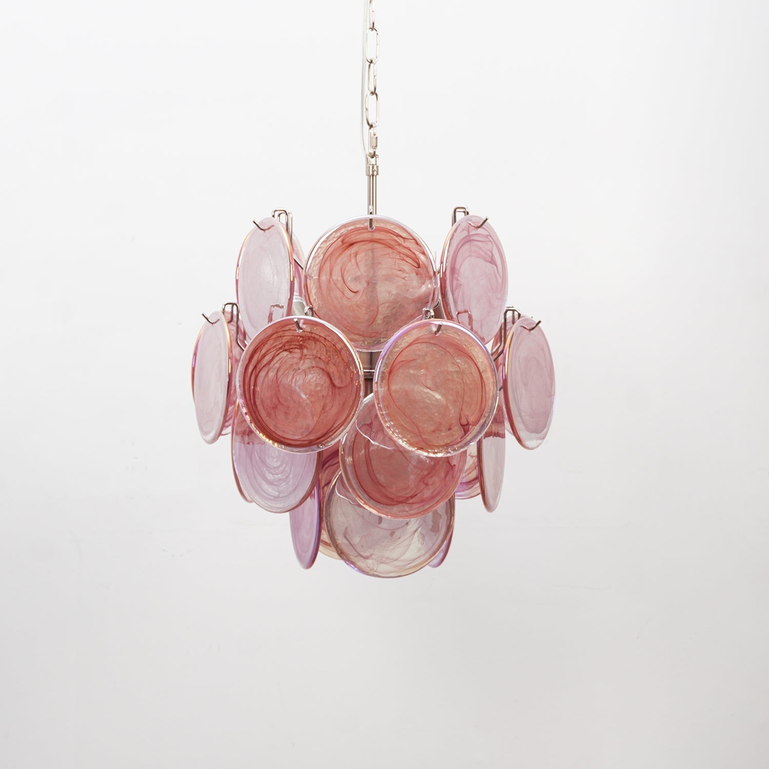 Aurora Chandelier Multicolor Murano Disc Layered Artistic - Letslighting