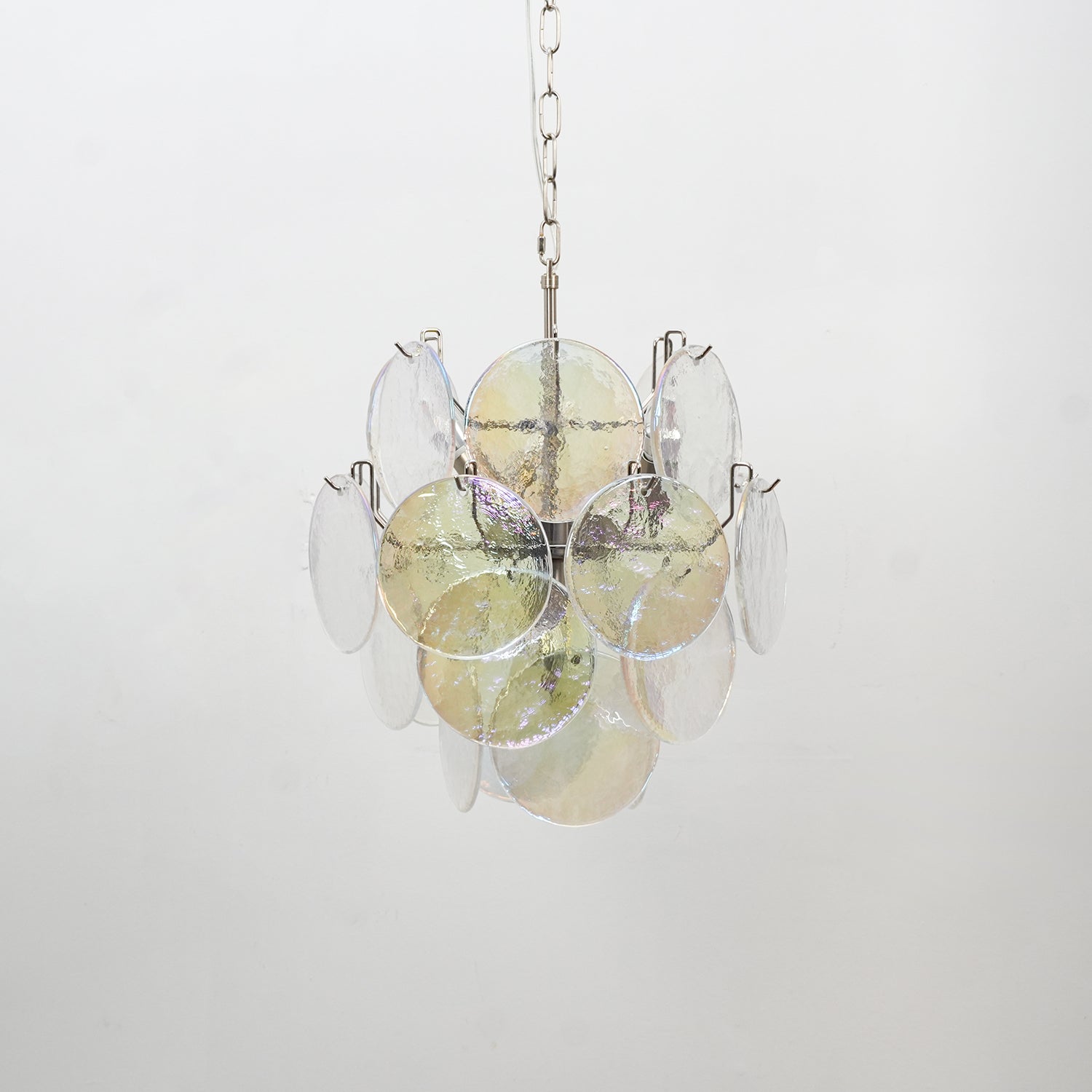 Aurora Chandelier Multicolor Murano Disc Layered Artistic - Letslighting