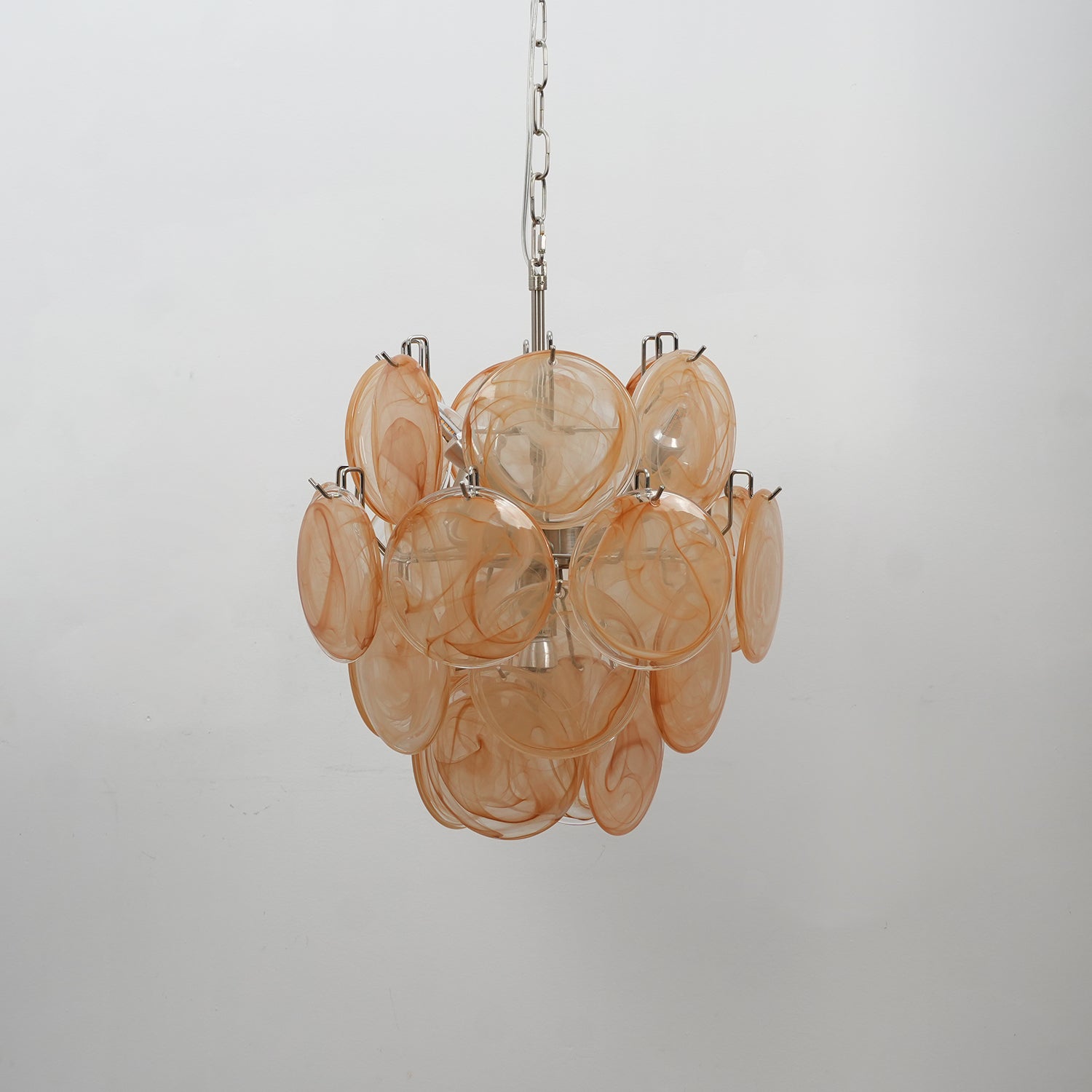 Aurora Chandelier Multicolor Murano Disc Layered Artistic - Letslighting