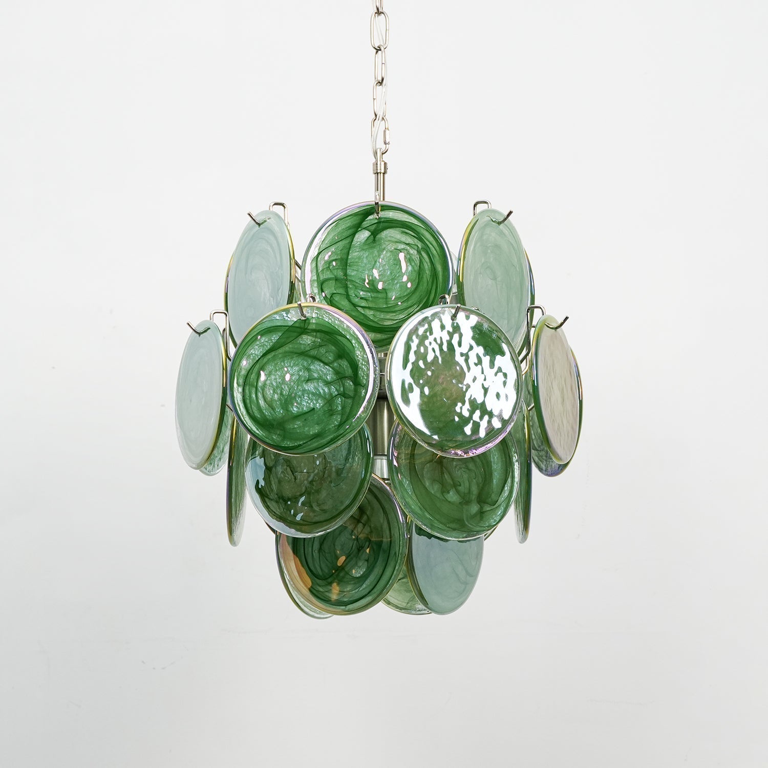 Aurora Chandelier Multicolor Murano Disc Layered Artistic - Letslighting