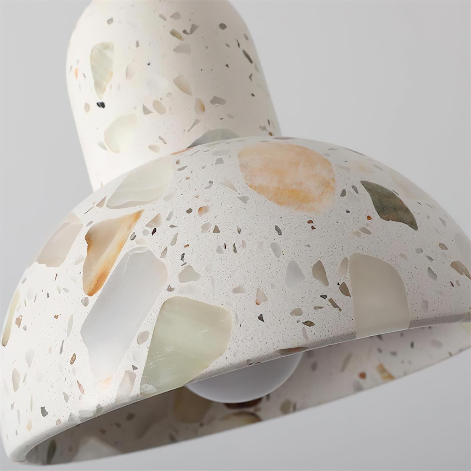 Lunette Pendant Lamp Terrazzo Sculptural Glow - Letslighting