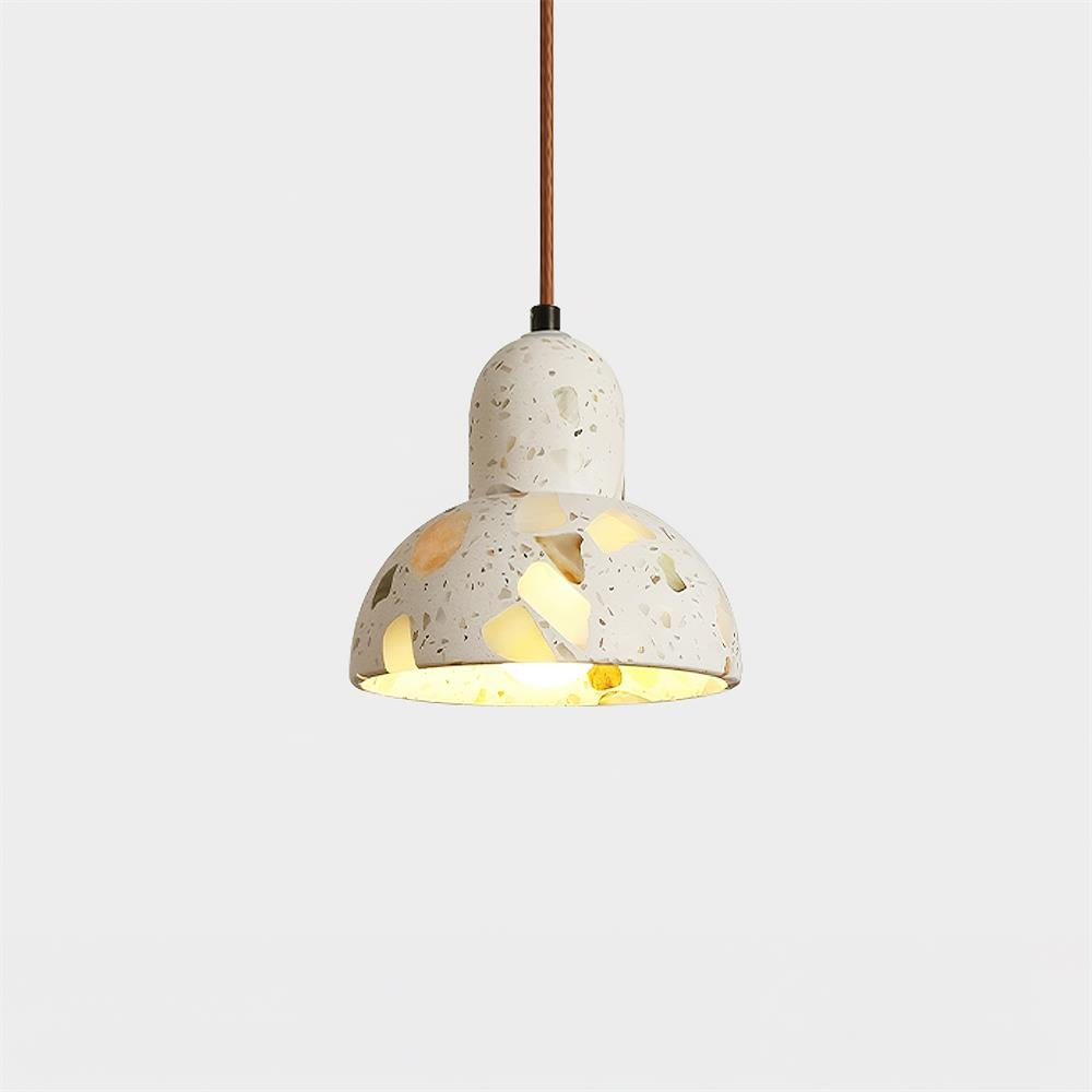 Lunette Pendant Lamp Terrazzo Sculptural Glow - Letslighting