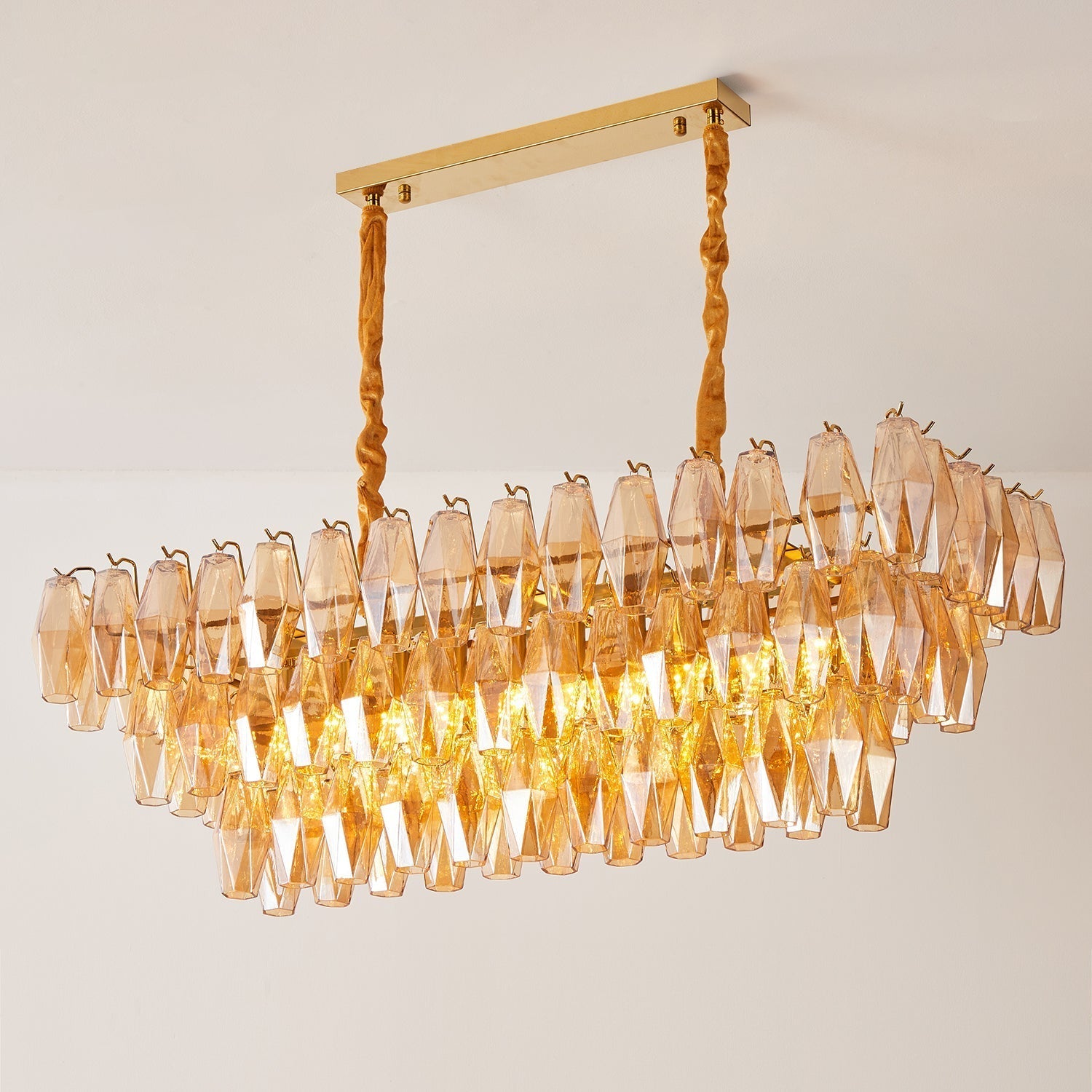 Lunvara Lustre Cascade de Prismes Moderne - Neutralighting