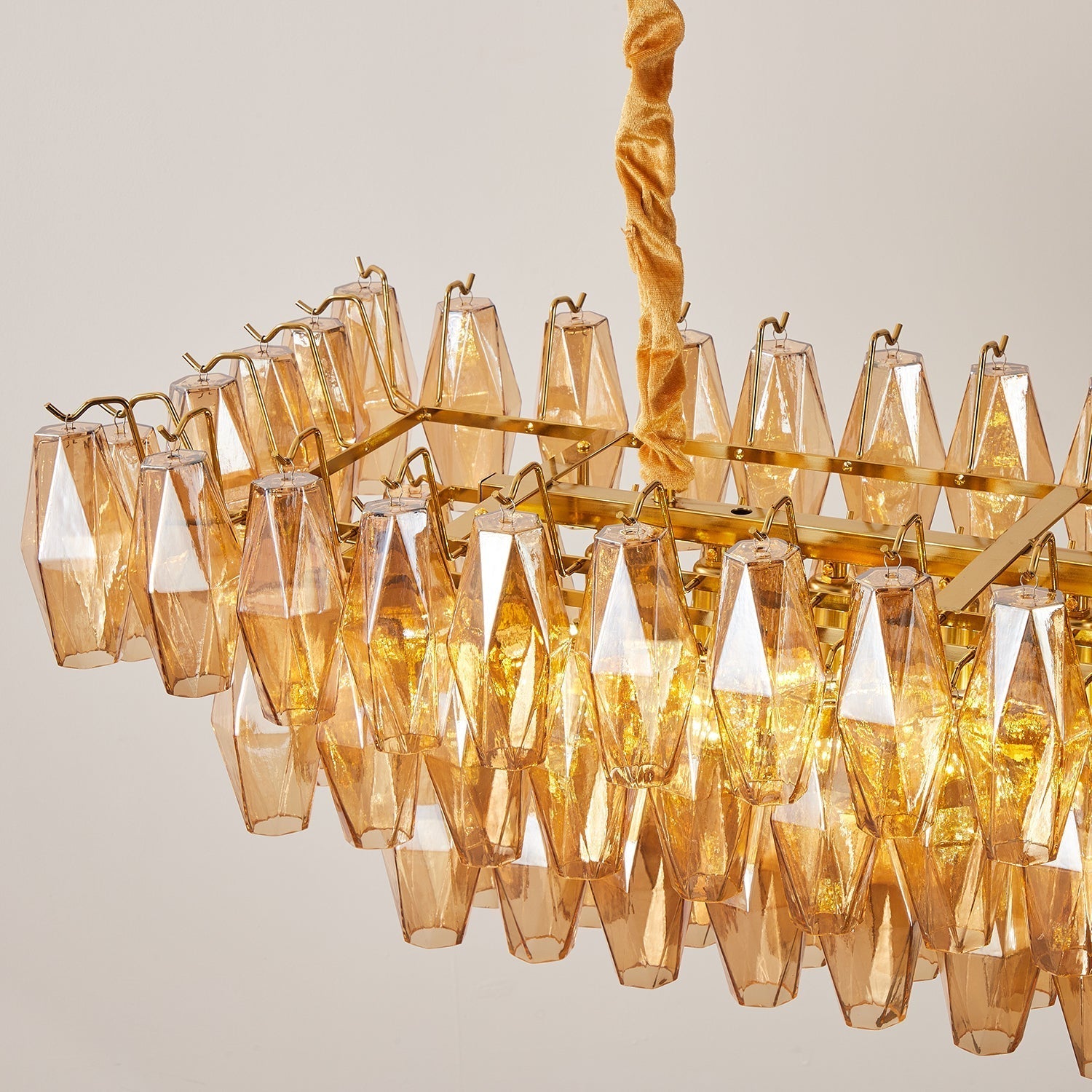 Lunvara Lustre Cascade de Prismes Moderne - Neutralighting