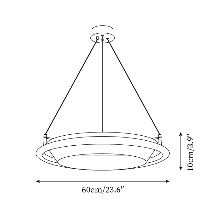 Breno Chandelier Wood Ring Minimalist - Letslighting