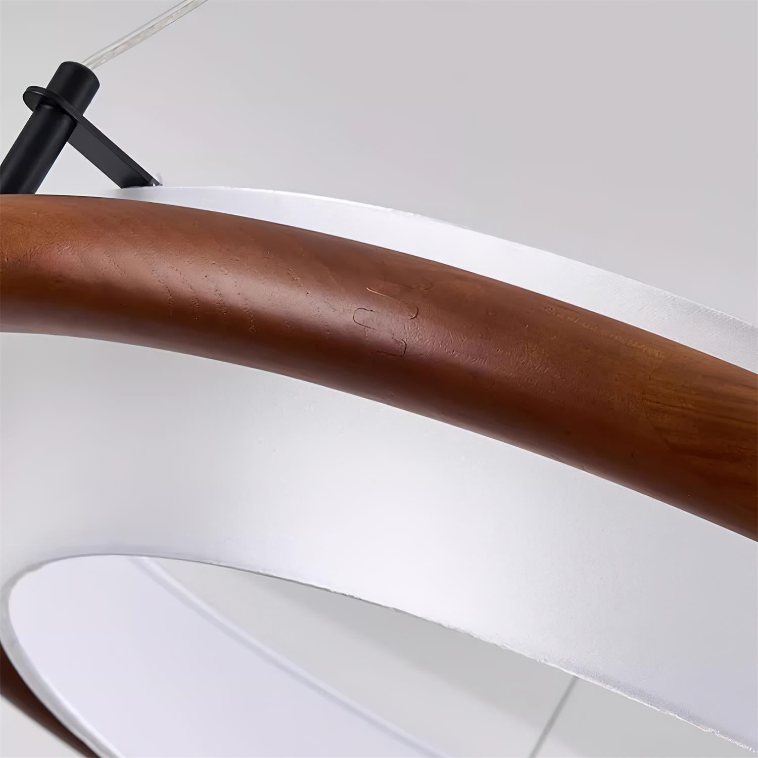 Breno Chandelier Wood Ring Minimalist - Letslighting