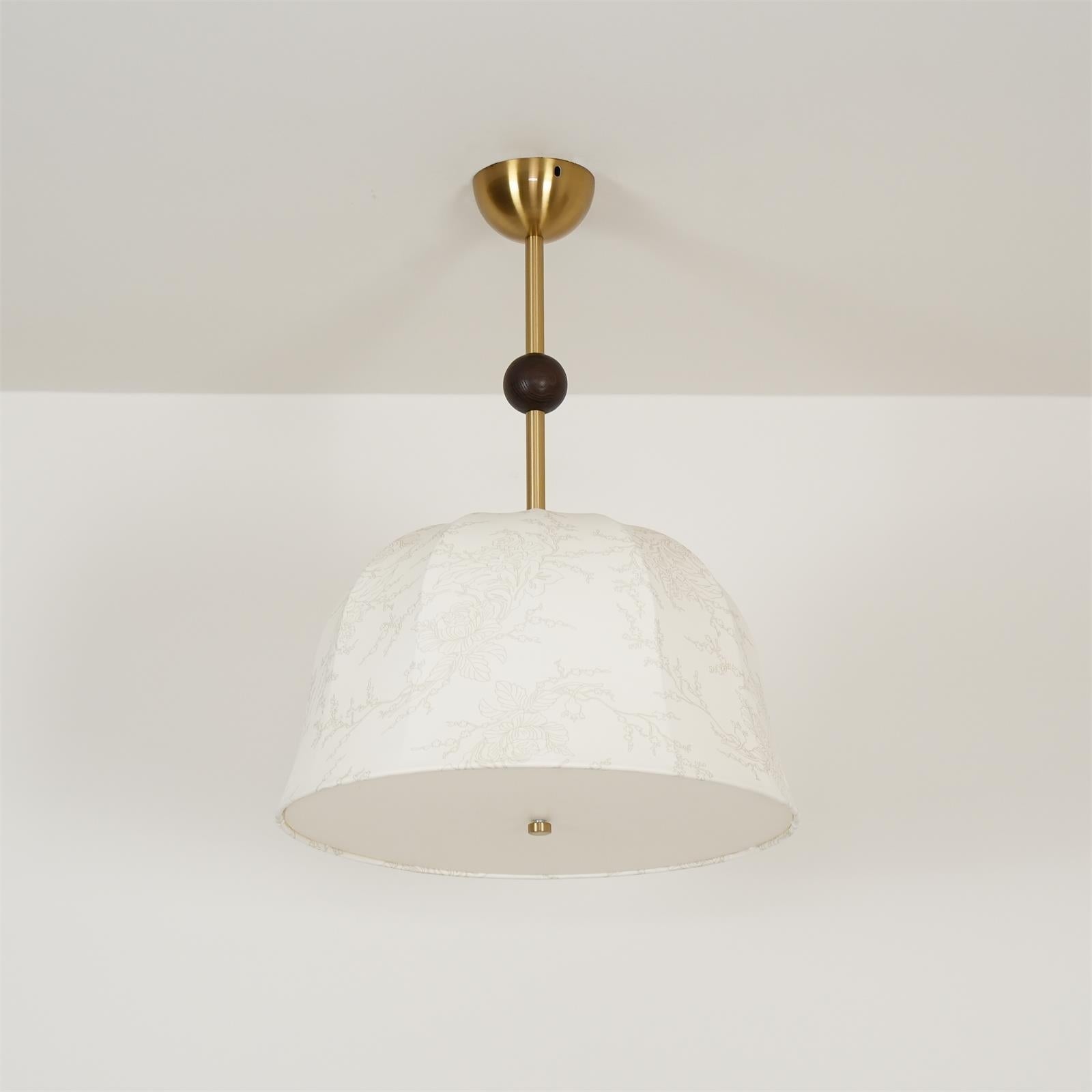 Spheris Plafonnier en tissu et bois pour des intérieurs chaleureux et élégants - Neutralighting