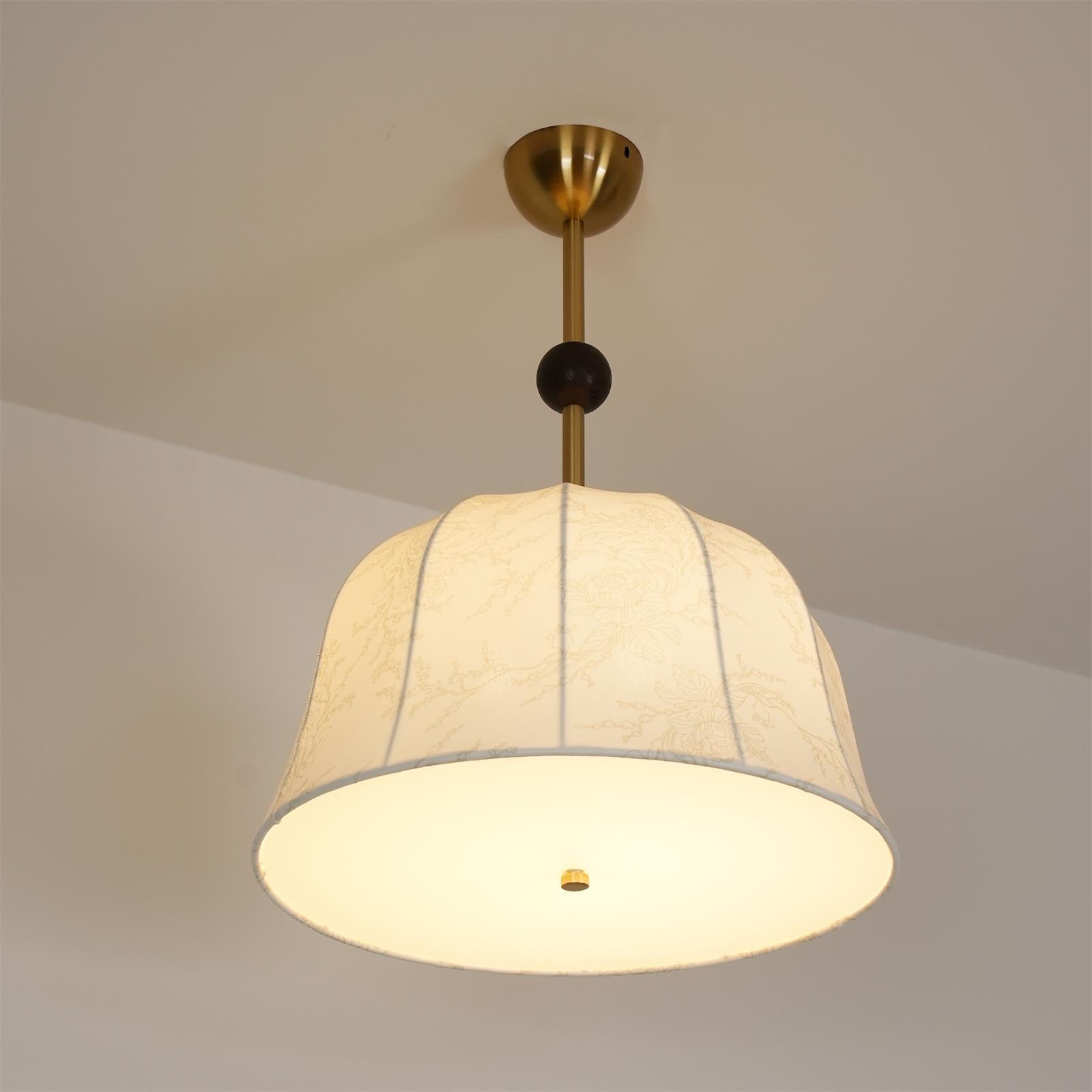 Spheris Plafonnier en tissu et bois pour des intérieurs chaleureux et élégants - Neutralighting