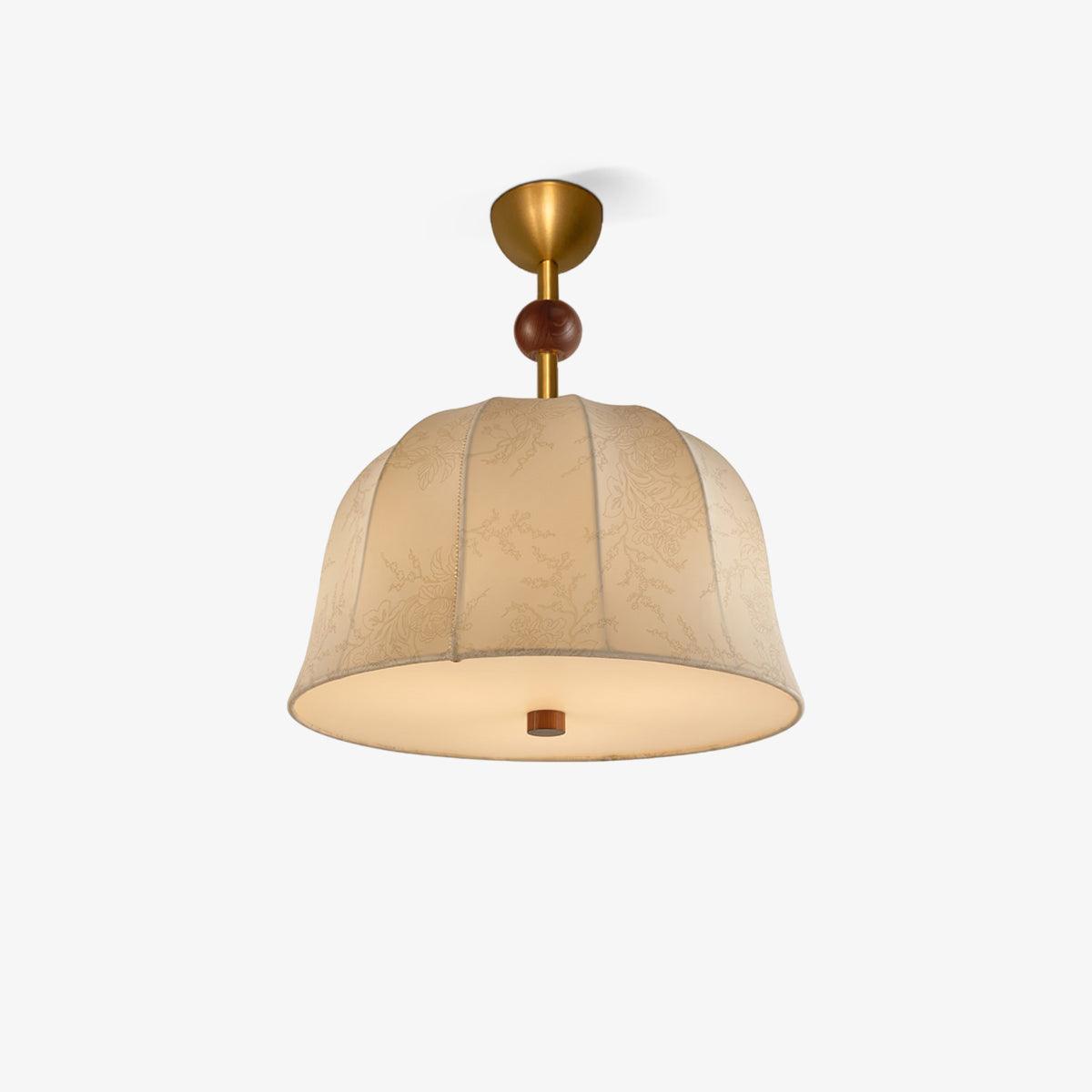 Spheris Plafonnier en tissu et bois pour des intérieurs chaleureux et élégants - Neutralighting