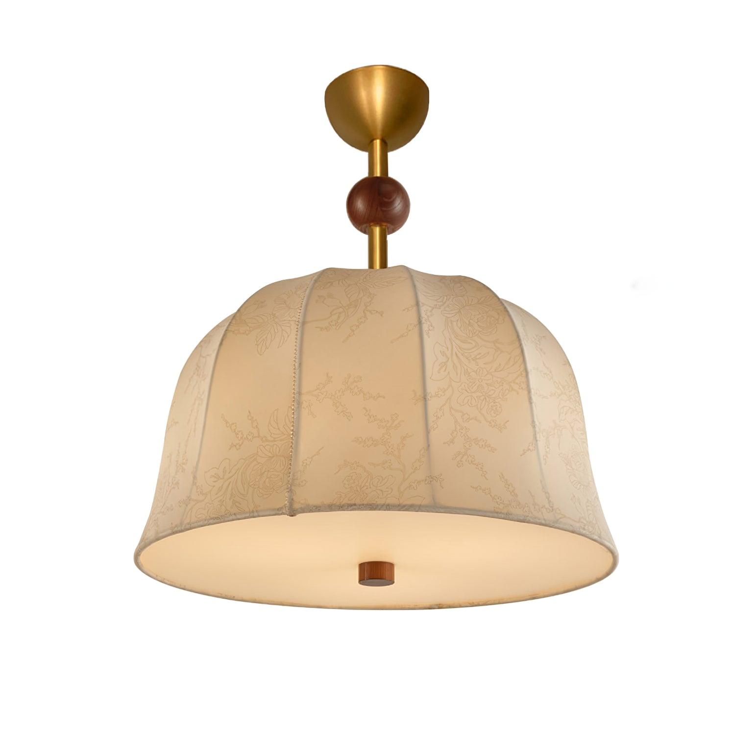 Spheris Plafonnier en tissu et bois pour des intérieurs chaleureux et élégants - Neutralighting