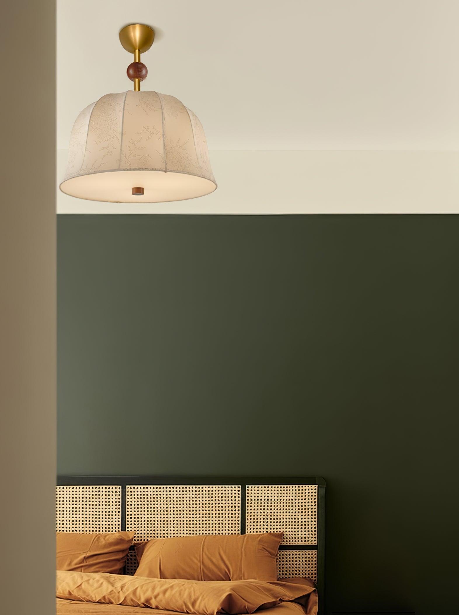 Spheris Plafonnier en tissu et bois pour des intérieurs chaleureux et élégants - Neutralighting