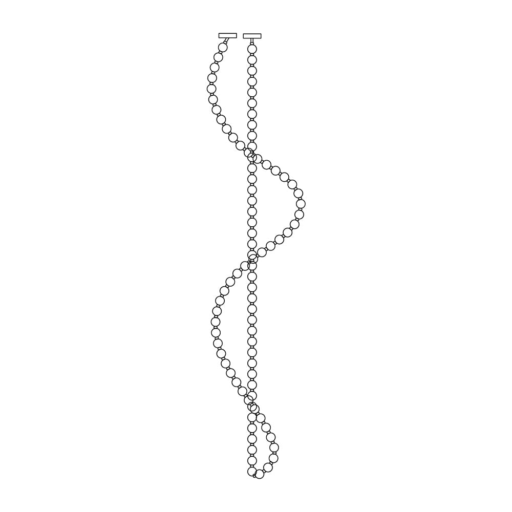 Petal Chandelier Collier de Perles Luxueux - Neutralighting