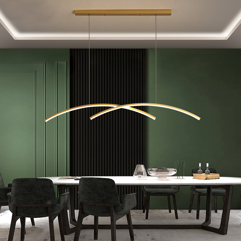 Arisha Luminaires Suspension Lineaire Minimaliste En Aluminium Pour La Cuisine Ou Salon - Neutralighting