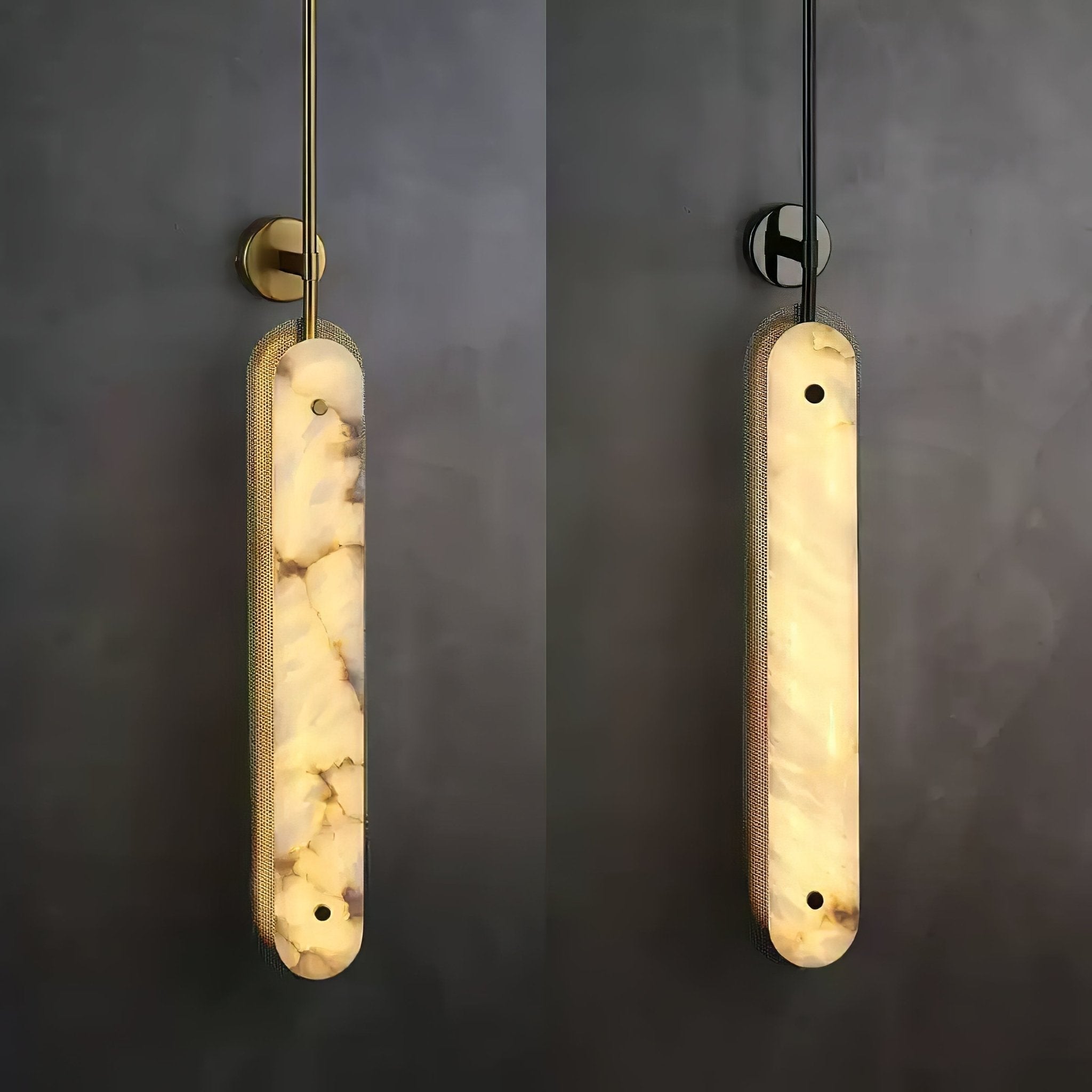 Ilaeir Vertical Alabaster Pendant Light - Letslighting