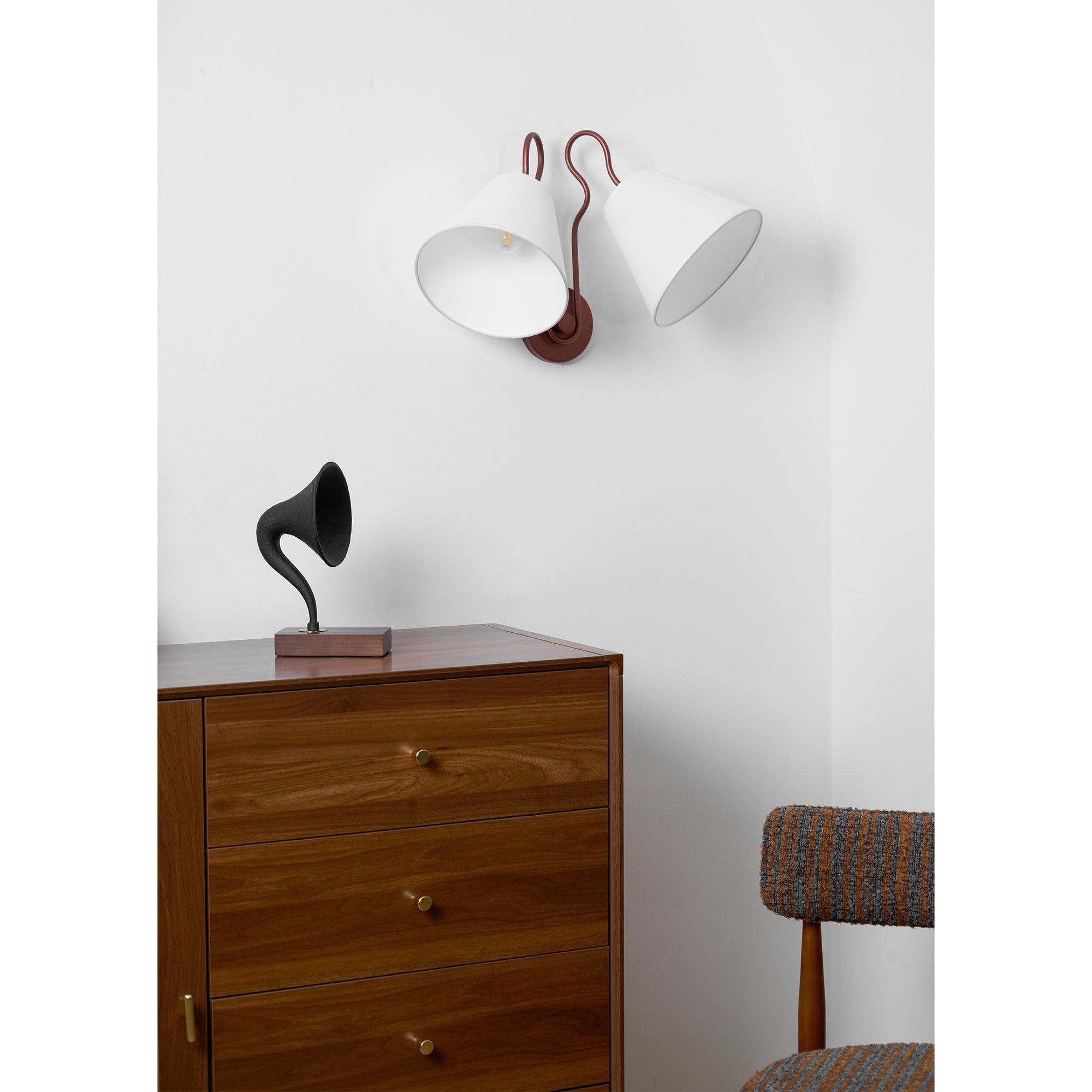 Elthayra Applique Murale Métal Tissu Industriel Vintage - Neutralighting