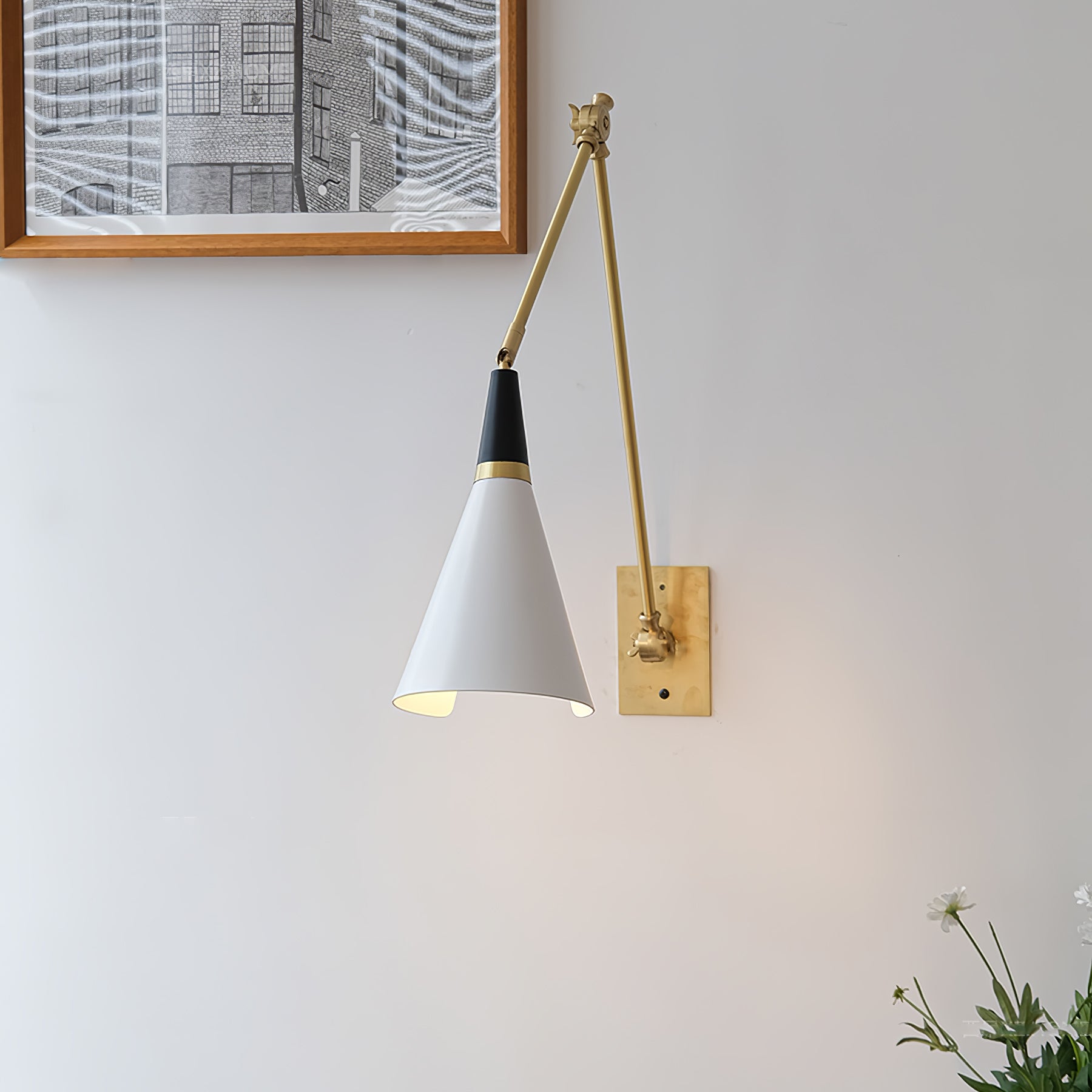 Ersila Applique Murale Laiton Métal Minimaliste Moderne - Neutralighting