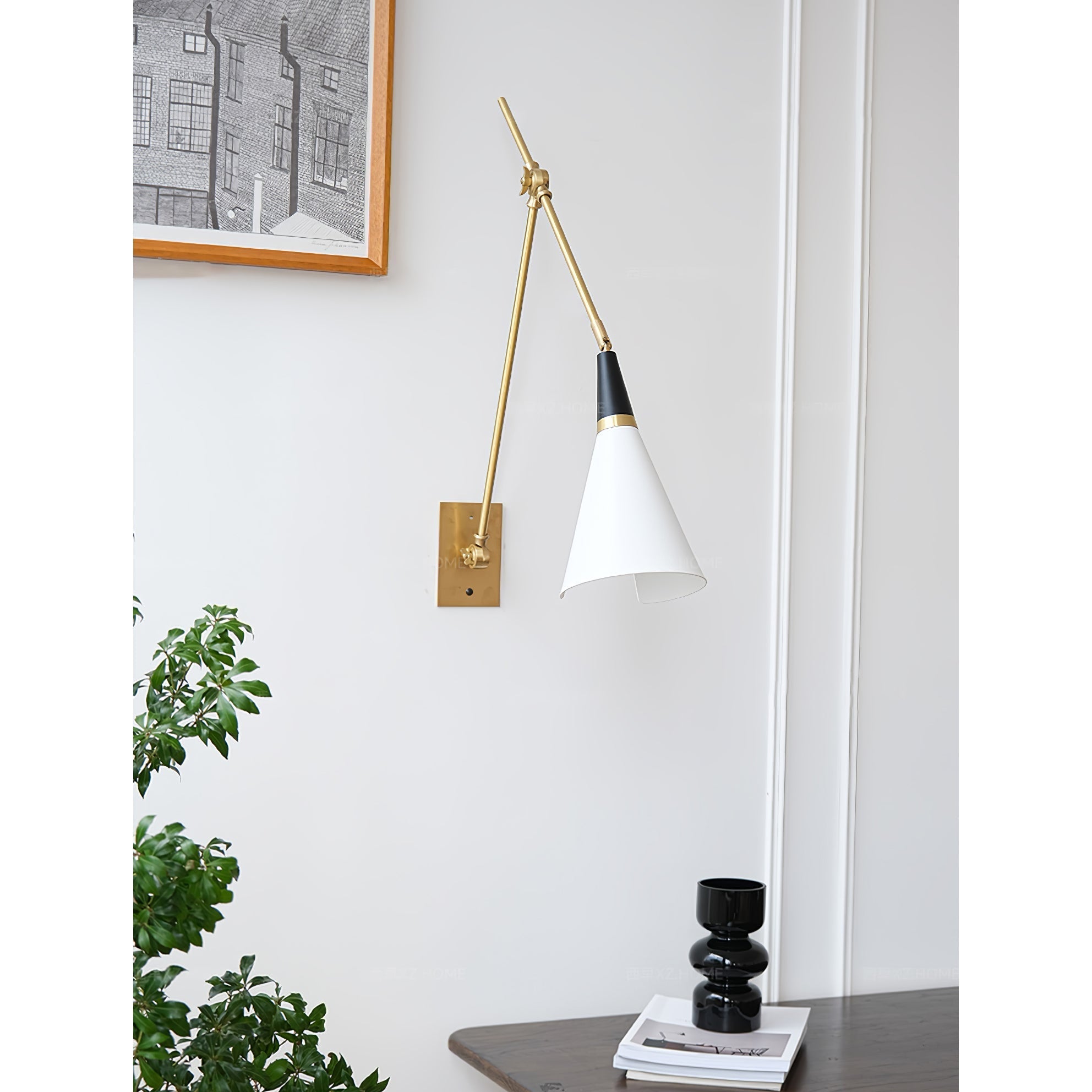 Ersila Applique Murale Laiton Métal Minimaliste Moderne - Neutralighting