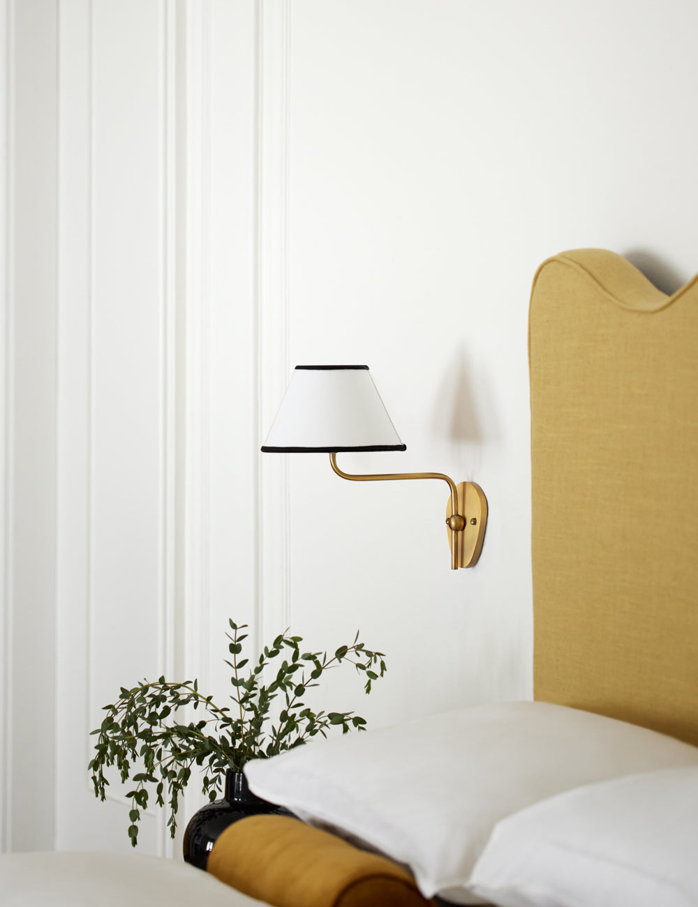 Evynor Applique Murale Laiton Tissu Industriel Vintage - Neutralighting