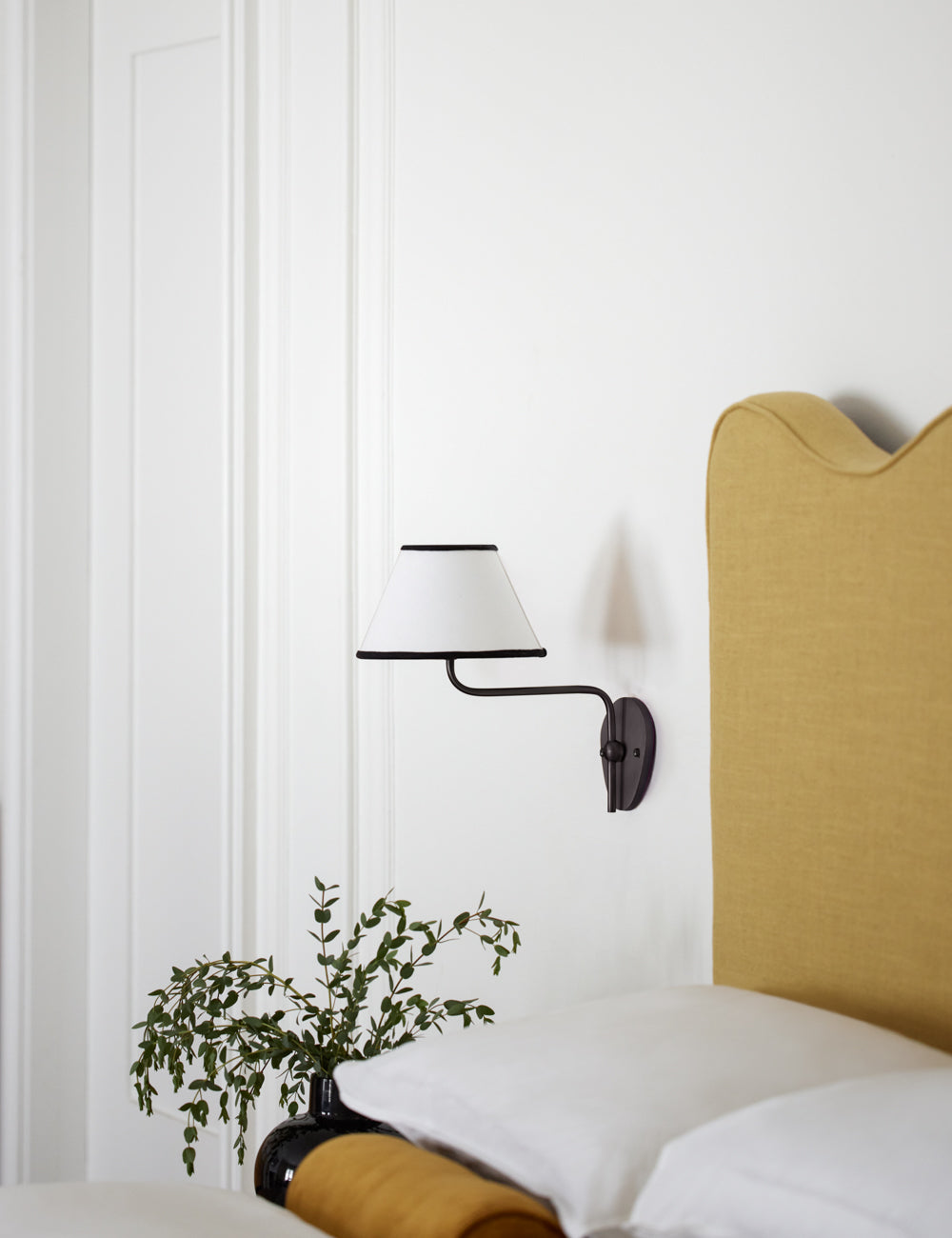 Evynor Applique Murale Laiton Tissu Industriel Vintage - Neutralighting