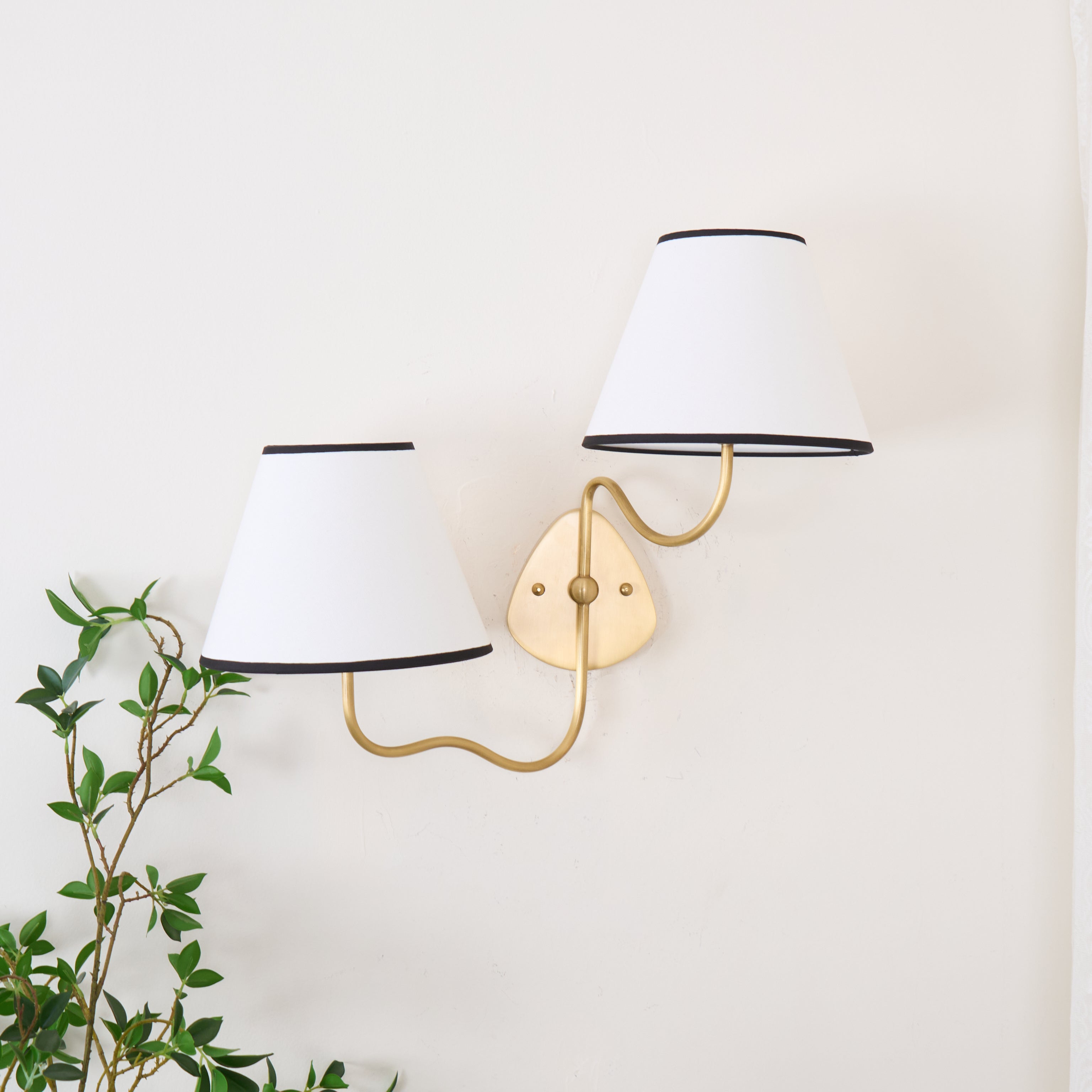Evynor Applique Murale Laiton Tissu Industriel Vintage - Neutralighting