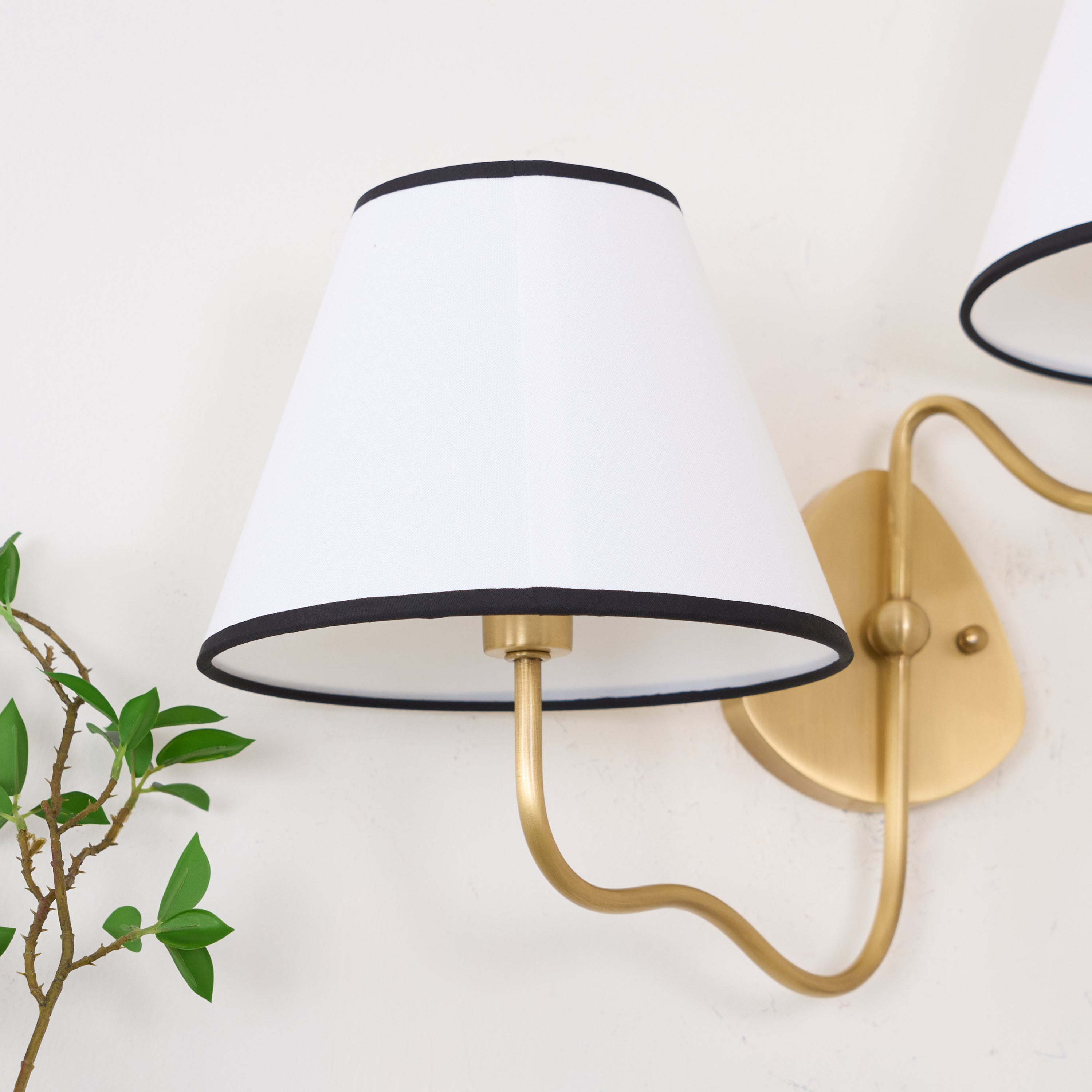 Evynor Applique Murale Laiton Tissu Industriel Vintage - Neutralighting