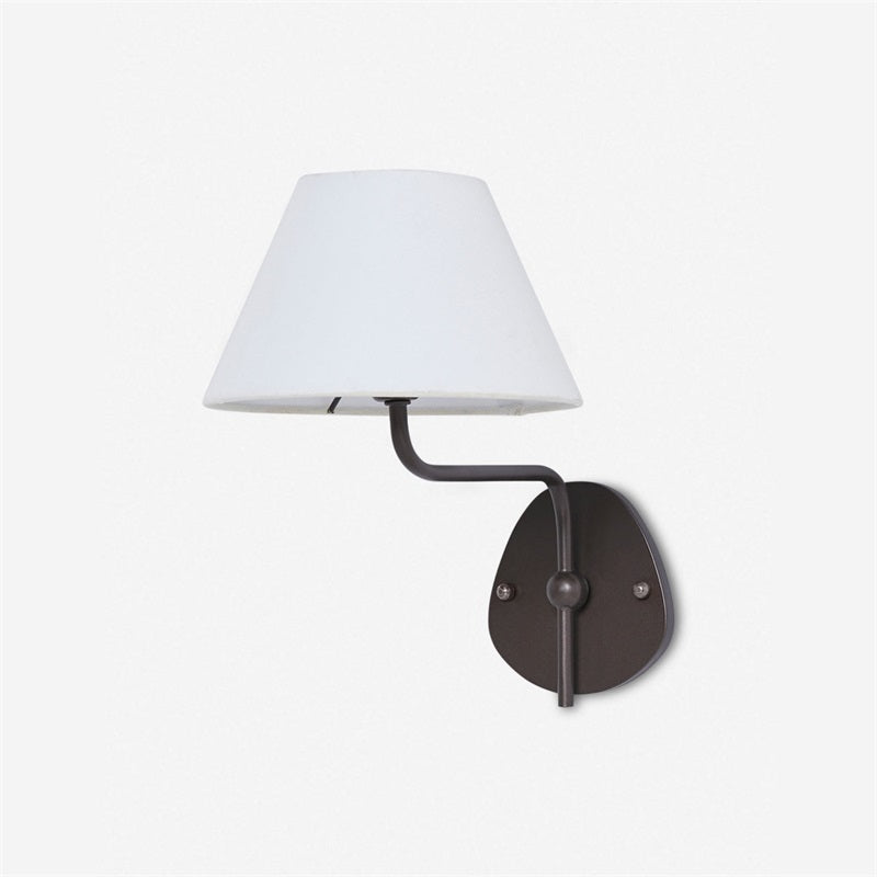 Evynor Applique Murale Laiton Tissu Industriel Vintage - Neutralighting