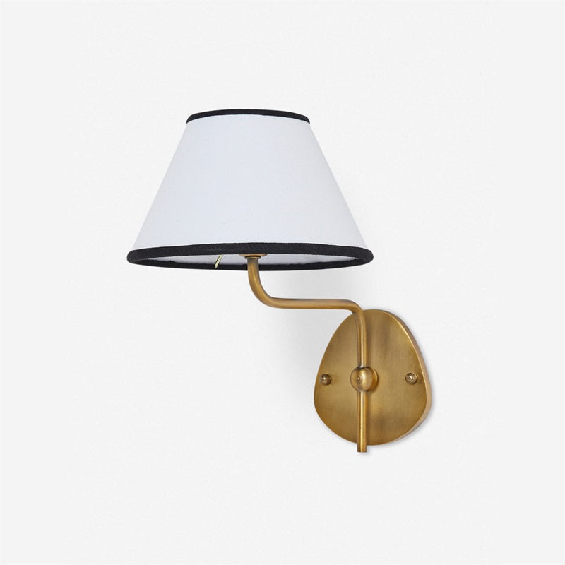 Evynor Applique Murale Laiton Tissu Industriel Vintage - Neutralighting