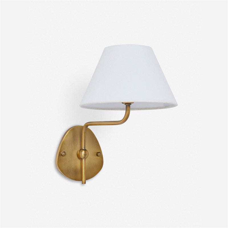 Evynor Applique Murale Laiton Tissu Industriel Vintage - Neutralighting