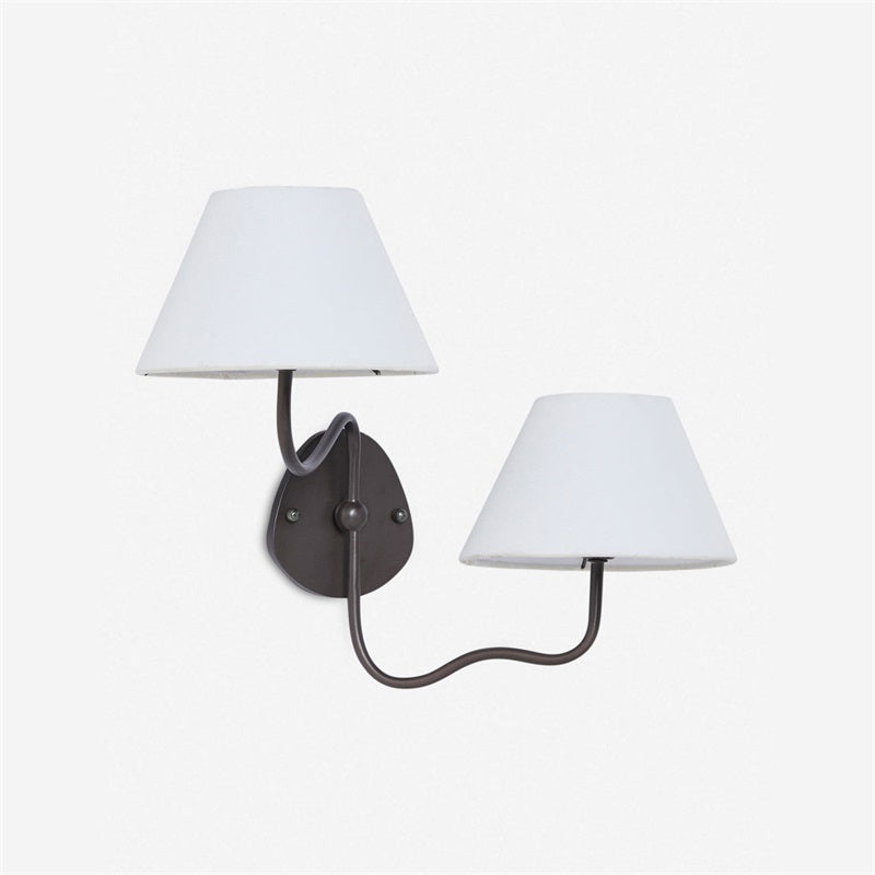 Evynor Applique Murale Laiton Tissu Industriel Vintage - Neutralighting