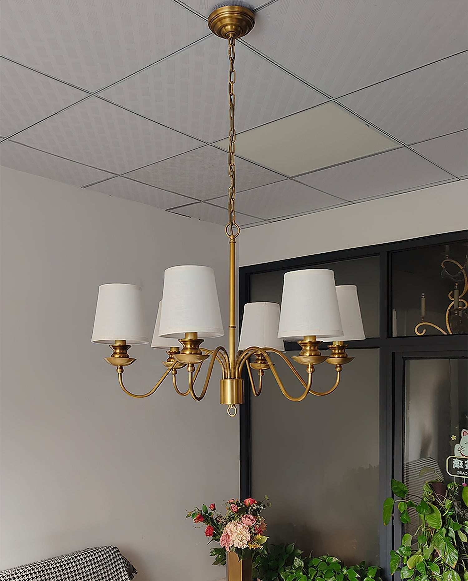 Imiryra Lustre Laiton Tissu Luxe Postmoderne - Neutralighting