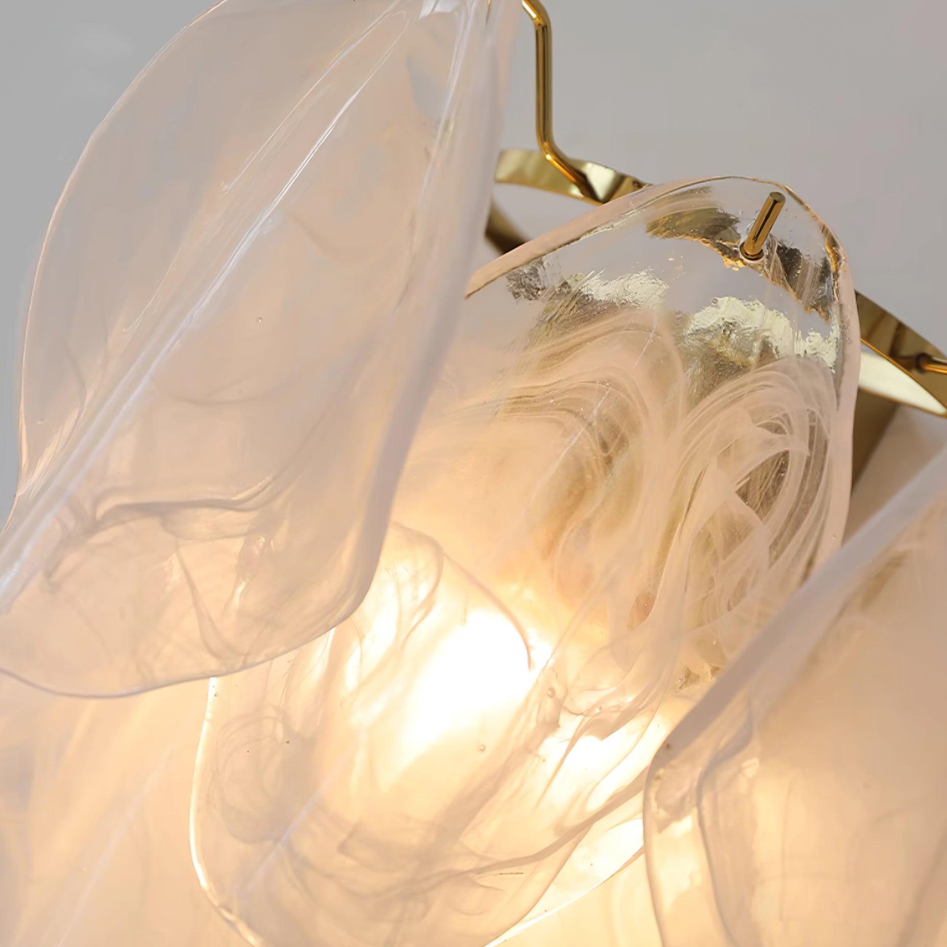 Evelo Lustra Applique Murale Verre Pétale - Neutralighting