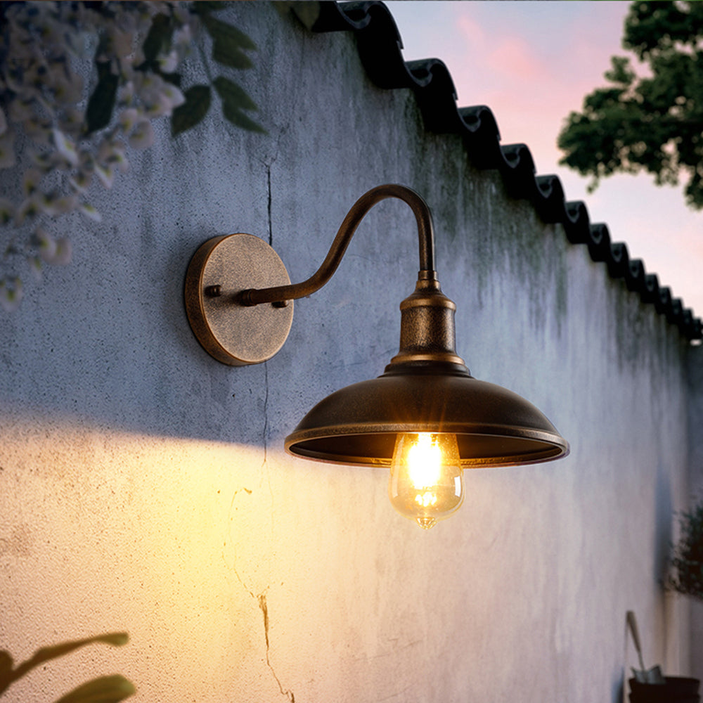 Silva Applique Murale Bol Rustique, Métal, Cuivré - Neutralighting